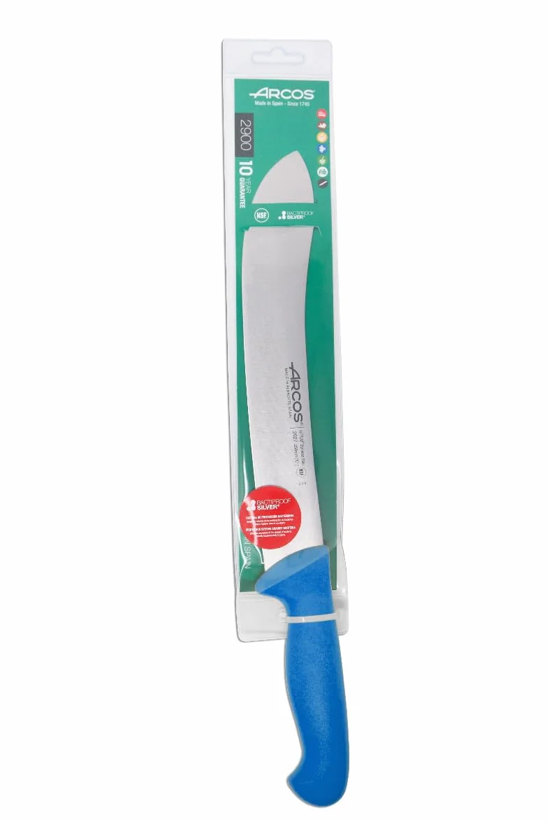 Arcos Couteau de Boucher Acier Inoxydable Nitrum Série 2900 Bleu