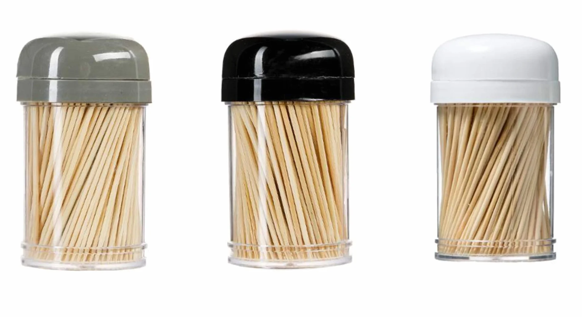 Cure-Dents en Bois 6,5 cm, Piques Cocktails, Boîte Distributrice, 900 Pièces
