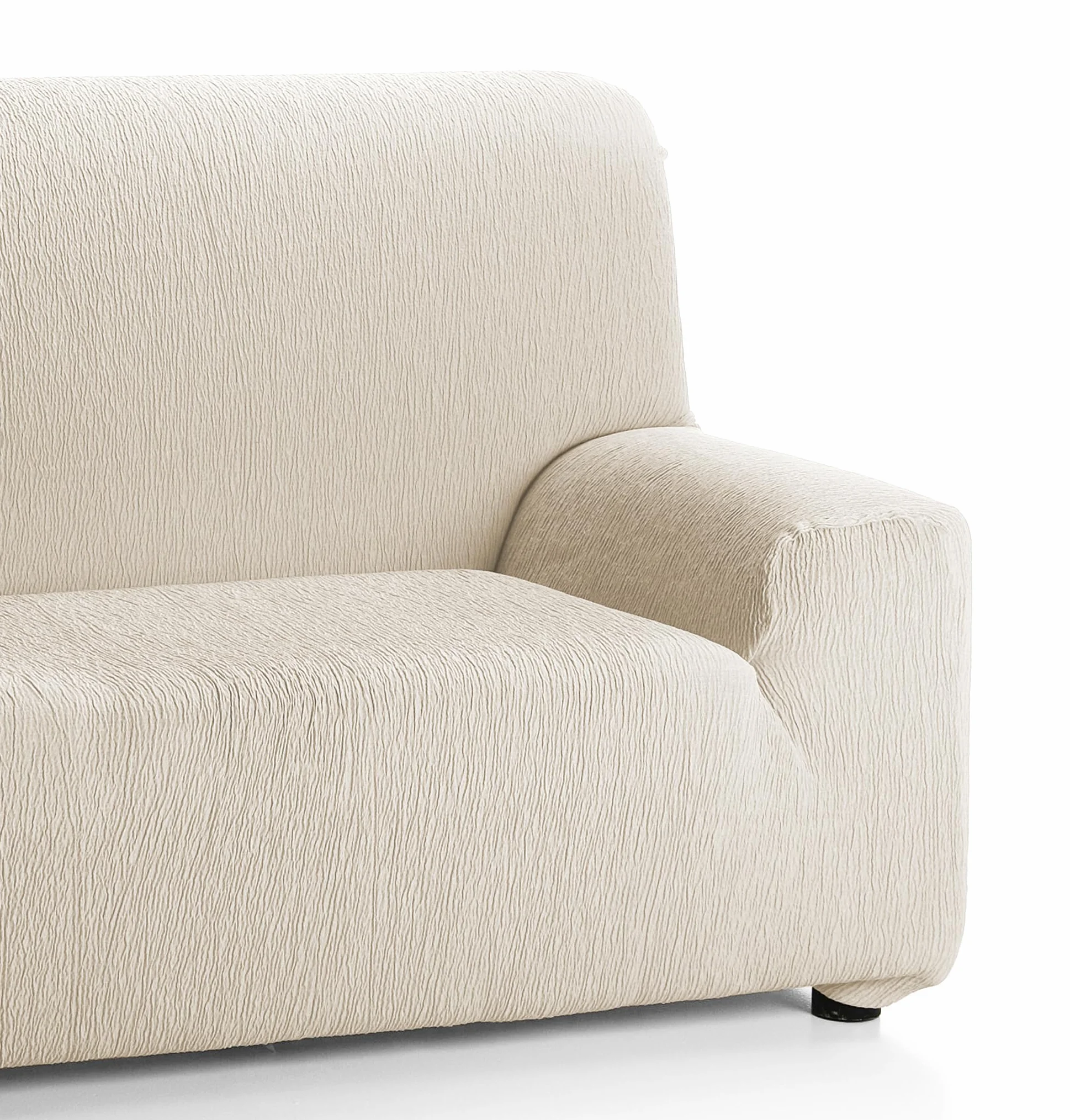 Housse élastique pour canapé 3 places 170-220 cm Ivoire 32x42x6 cm