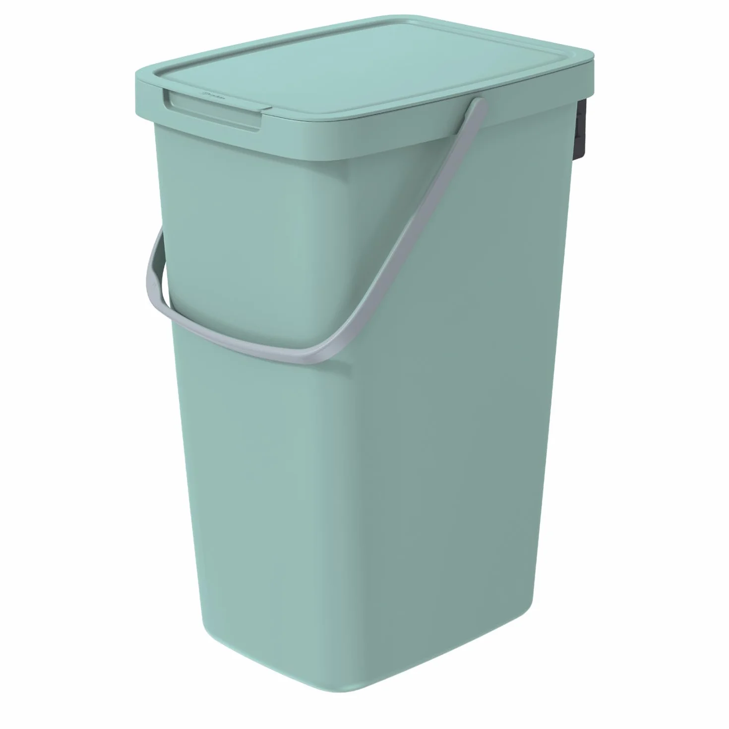Keden Systema Q Poubelle de tri sélectif 20L avec couvercle Vert clair