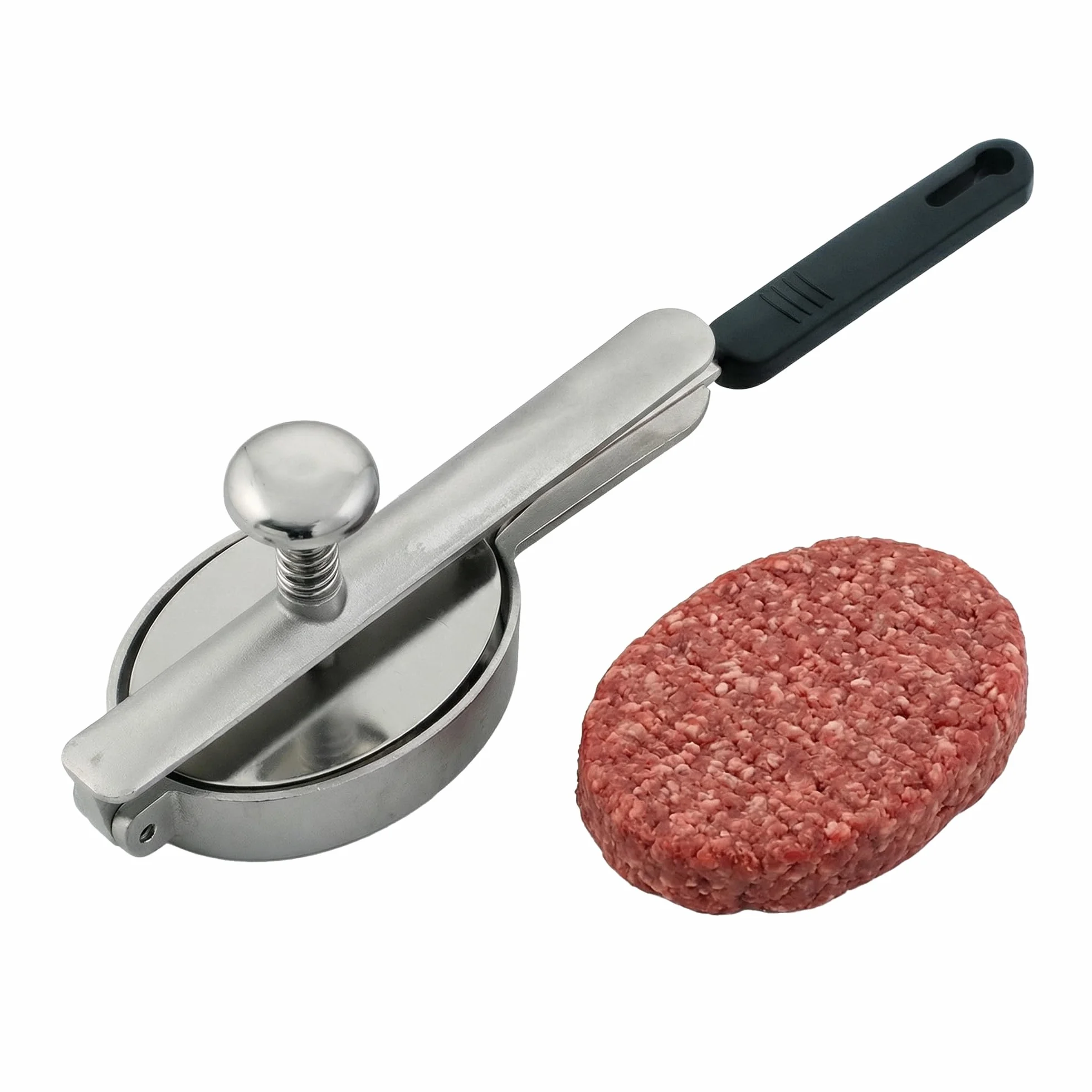 Reconstitueur à Steak Ovale en Inox 172 ml Gris Spécial Boucher pour Hamburger