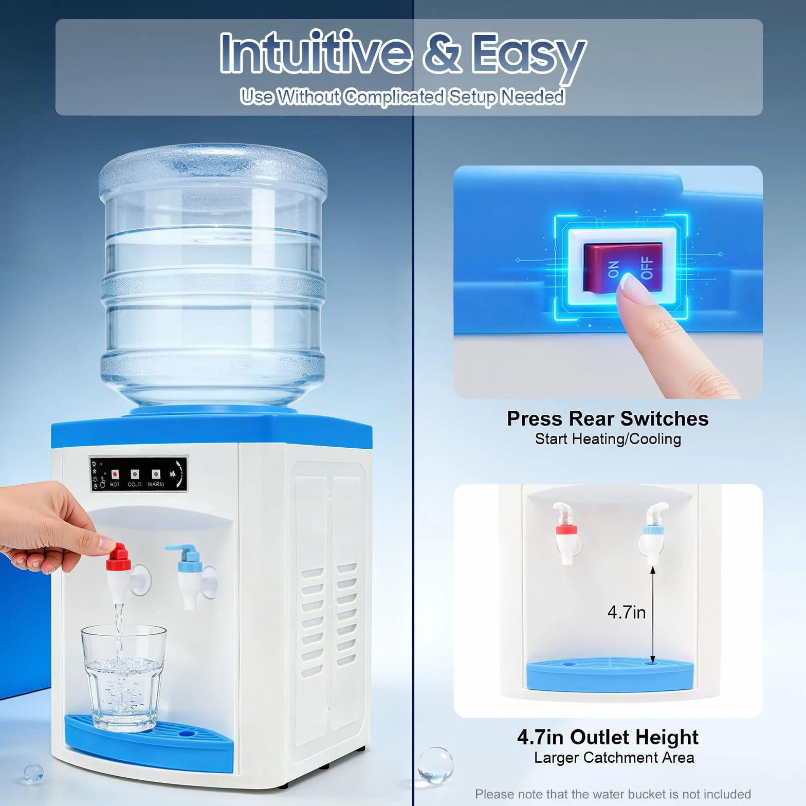 Distributeur d'eau électrique 5 l - 18 l 550 W 220 V
