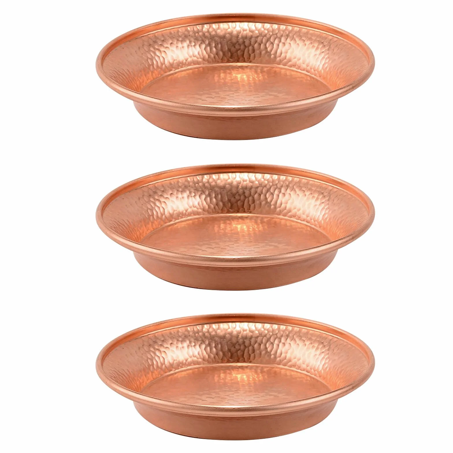Coupelles en Cuivre Martelé 11,4 cm Lot de 3 Polyvalentes pour Sauces Dips Fumigation