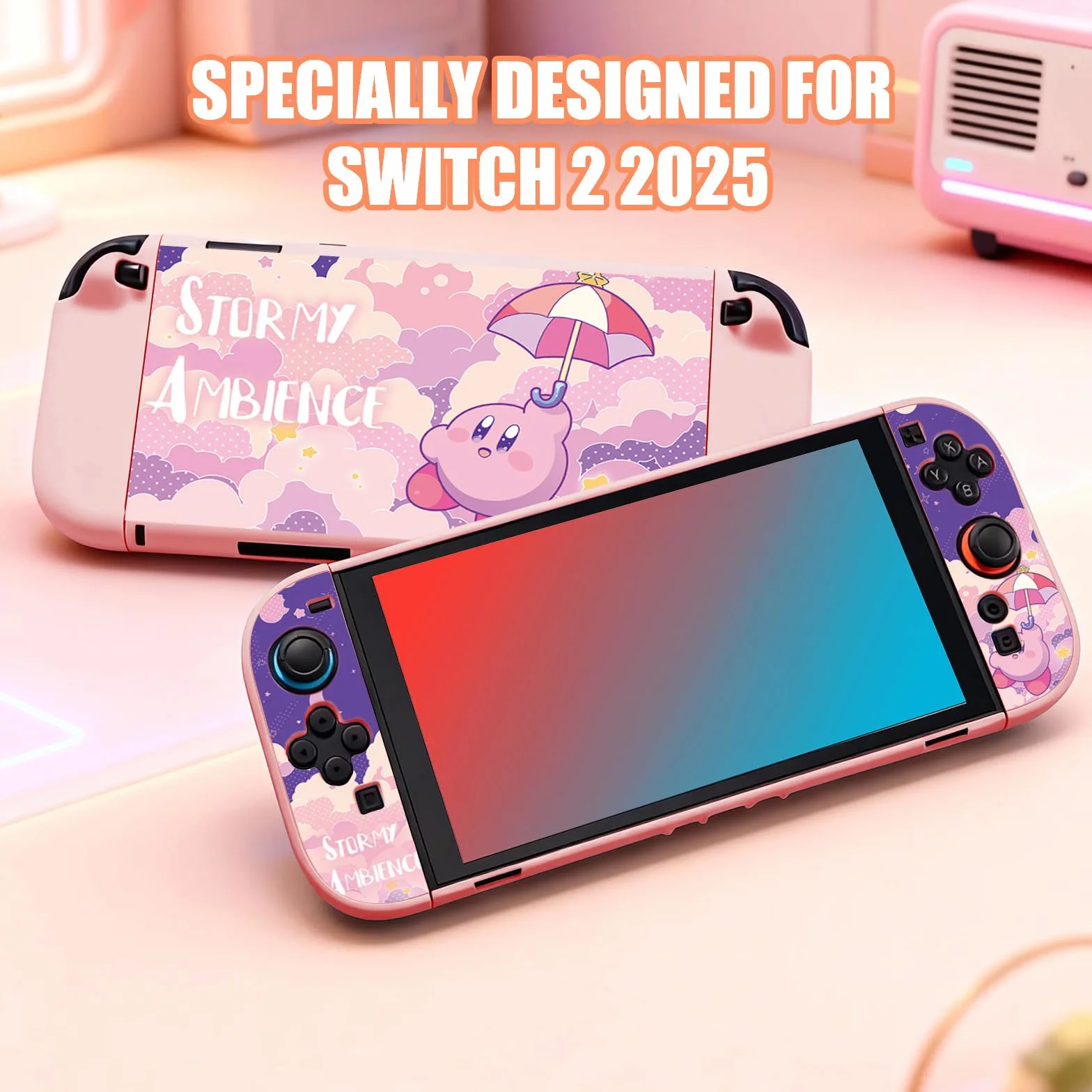BAYINBROOK Switch 2 (2025) Coque TPU Antichoc Antidérapante Souple, Rechargeable sans Retirer la Coque, Protection Joystick