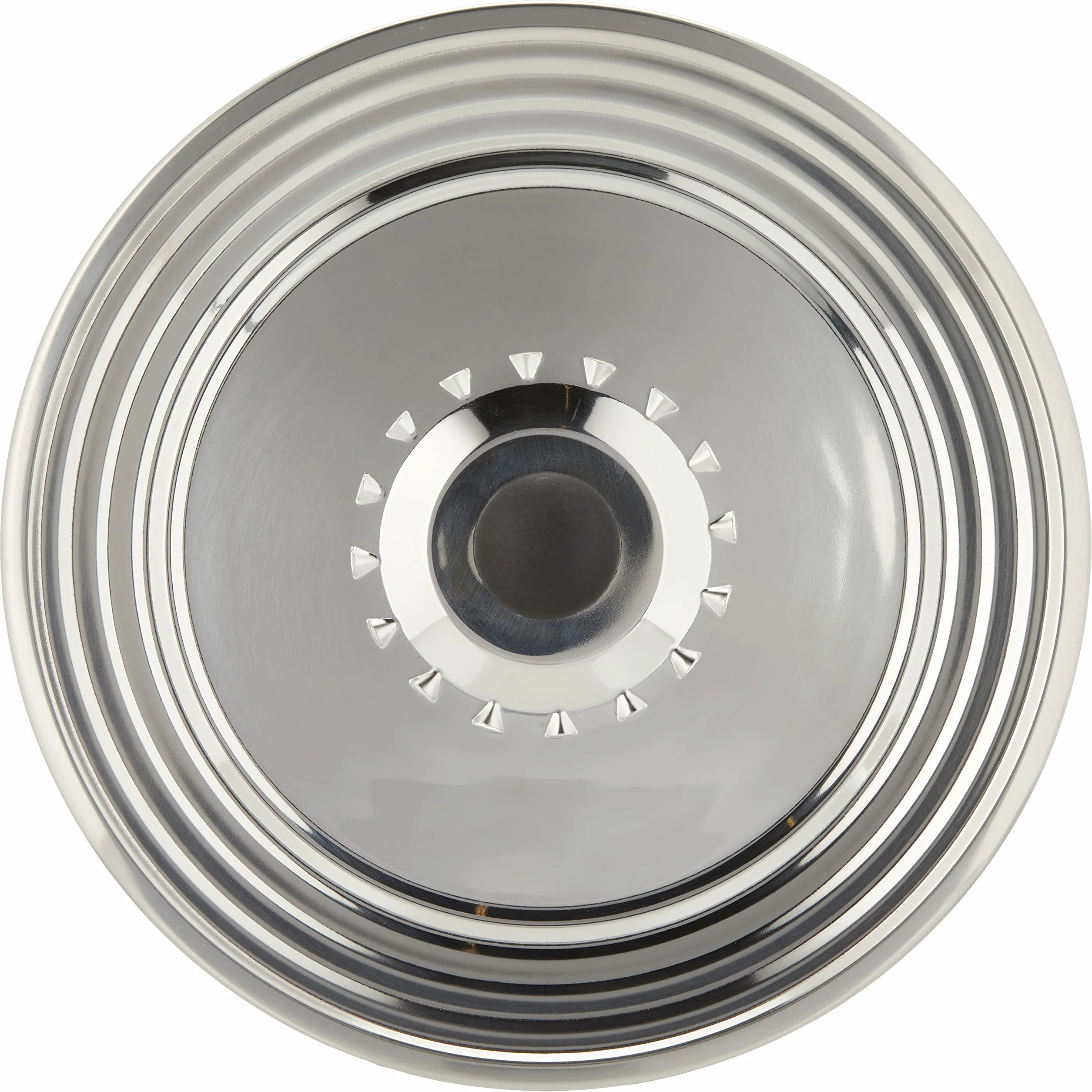 Crealys 512700 Couvercle Inox anti-projection pour grande casserole diam. 28-32 cm Argent