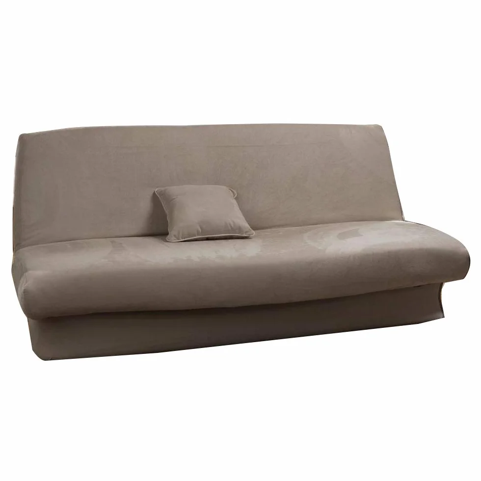 Housse de clic clac extensible 120-200cm Noir Marron