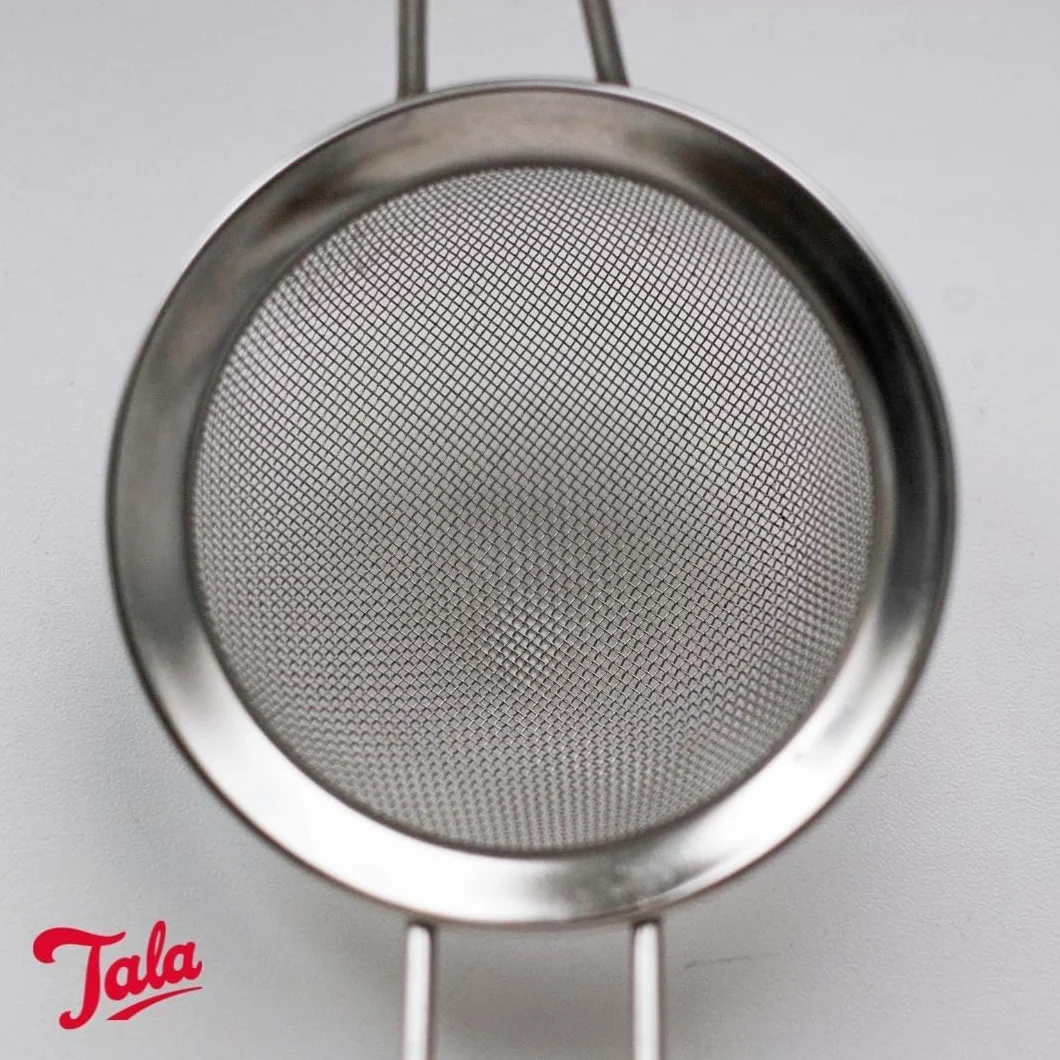 Tala Petite Passoire 8 cm Acier Inoxydable Tamis Fin Double Support Thé Vrac