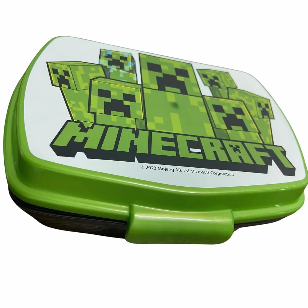 Minecraft Lunchbox Porte-Goûter Scolaire Enfants 18x5x13 cm
