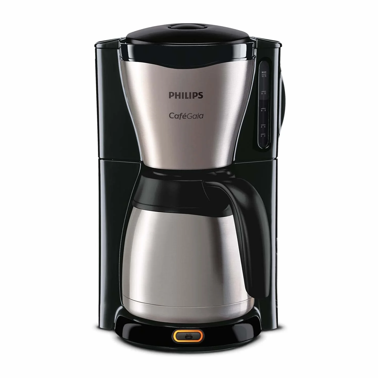 Philips Machine à Café Filtre 1.2 L 15 Tasses Inox Argent/Noir HD7546/20