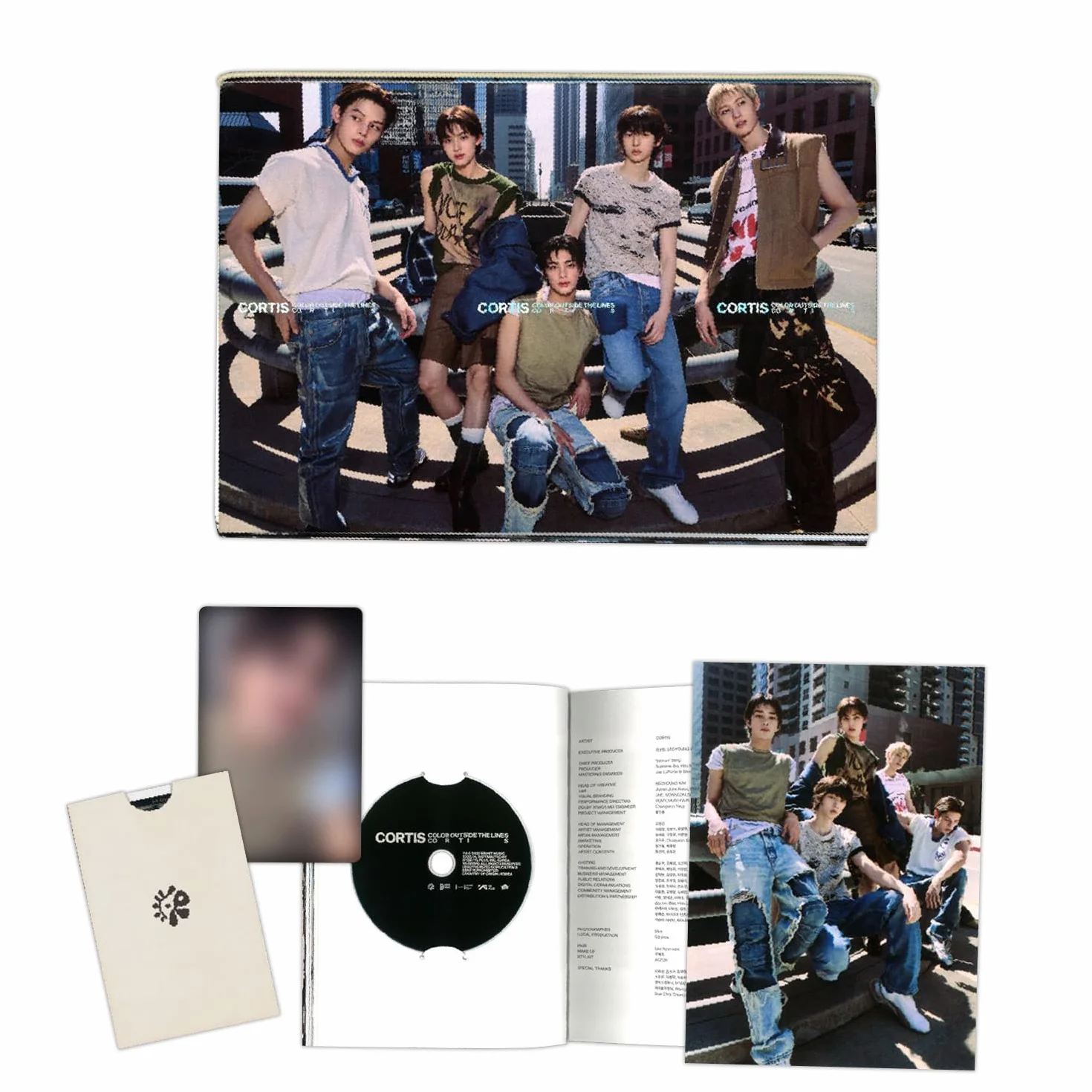 CORTIS 1st EP Album COLOR OUTSIDE THE LINES Scene 2 Ver. Photo R Photocard