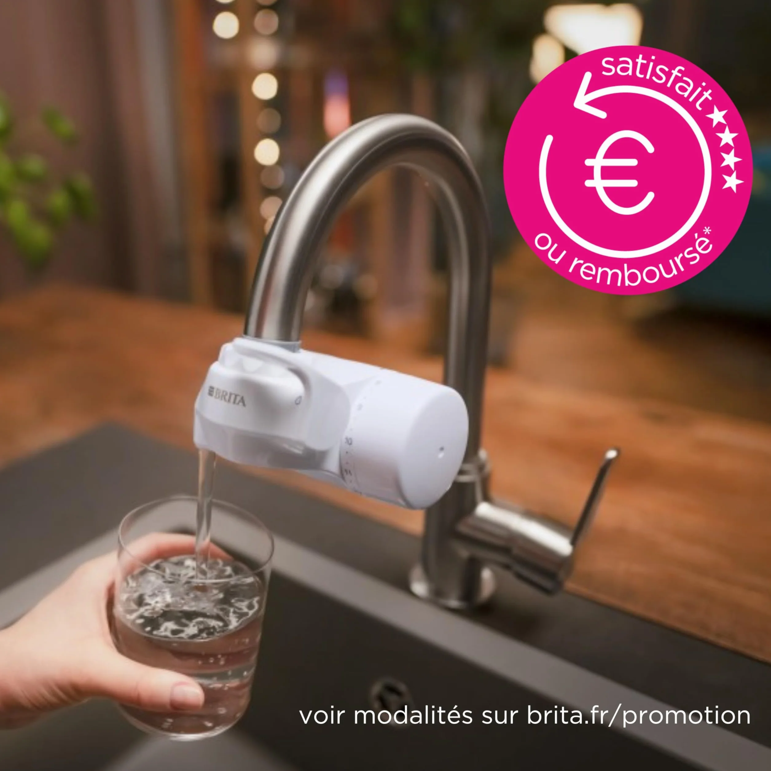 BRITA ON TAP V système de filtration sur robinet blanc avec 1 filtre à eau