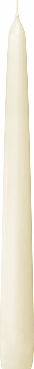 Bolsius Bougies coniques Ivoire 24,5 cm Durée de combustion 7 heures Sans goutte Boîte de 100