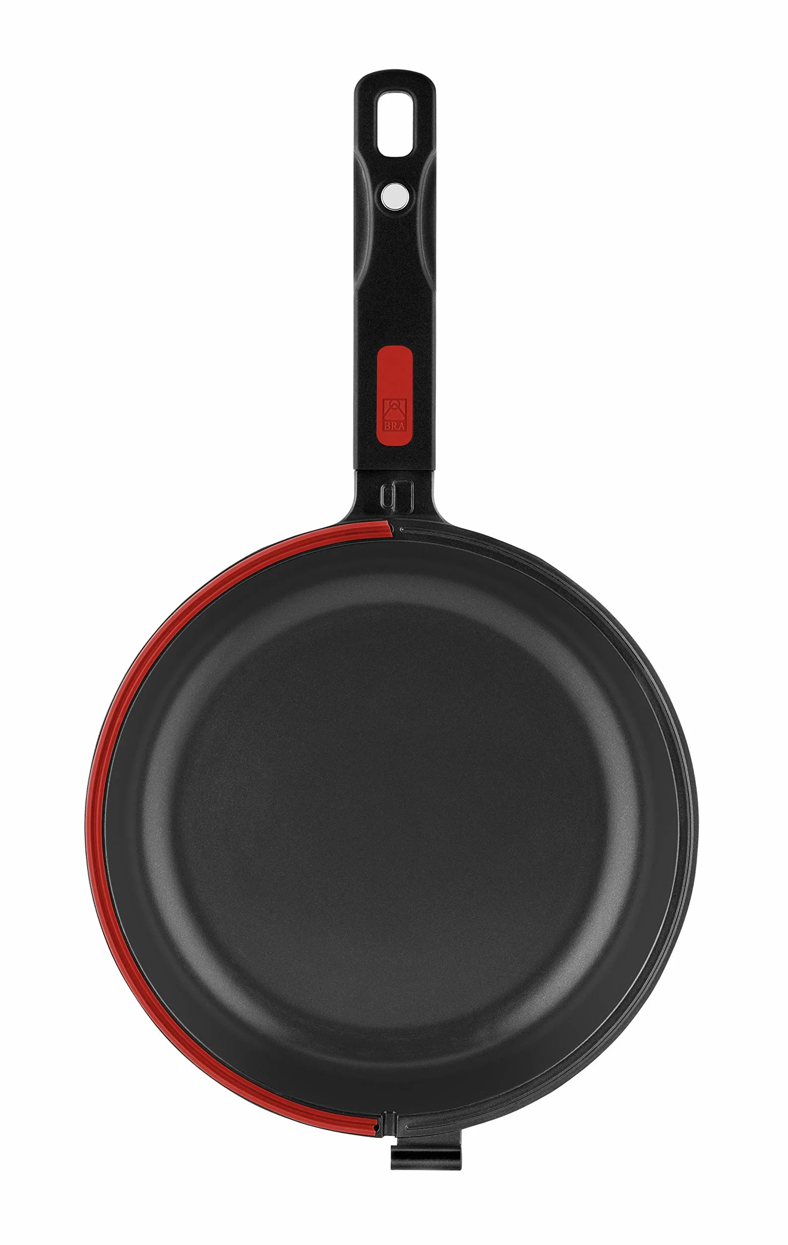 BRA Dupla Premiere Poêle Double à Omelette 24 cm, Noir, Fonte Aluminium Antiadhésif sans PFOA, Tous Feux Dont Induction
