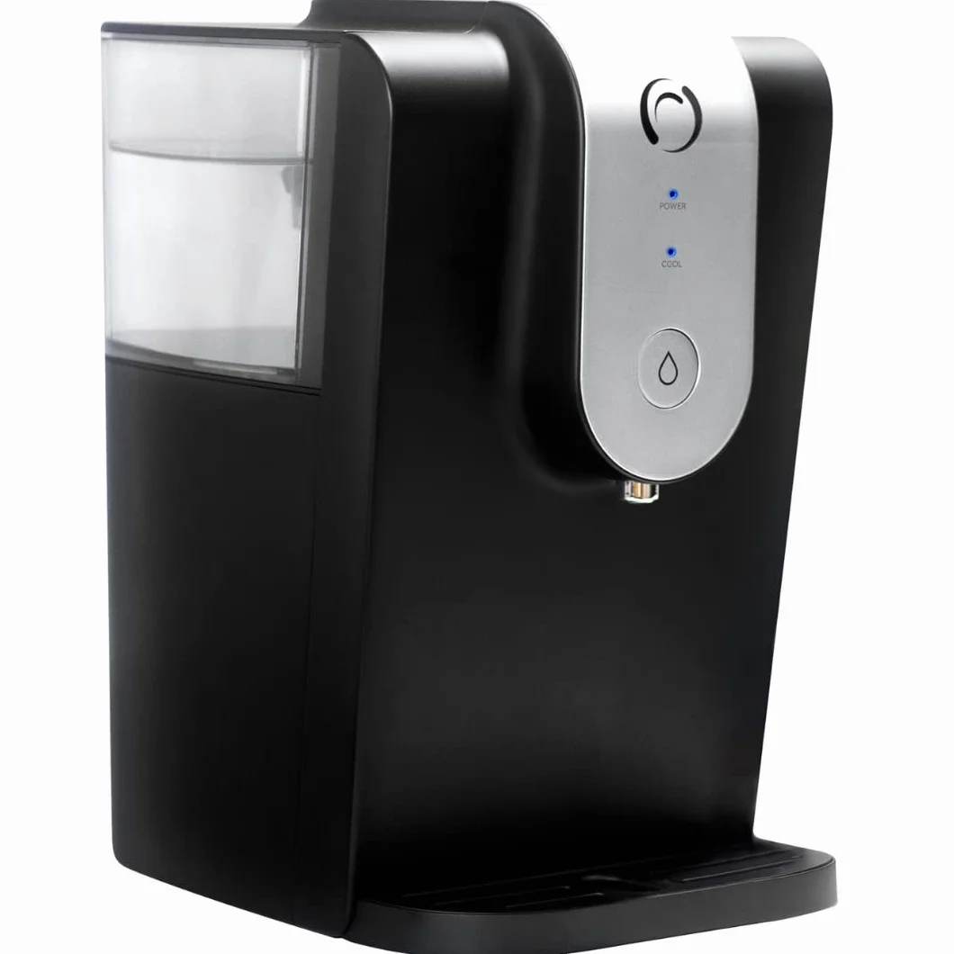 Aqua Optima Lumi Refroidisseur d'eau Filtré Distributeur d'eau de Comptoir 8,2 litres Noir Plastique
