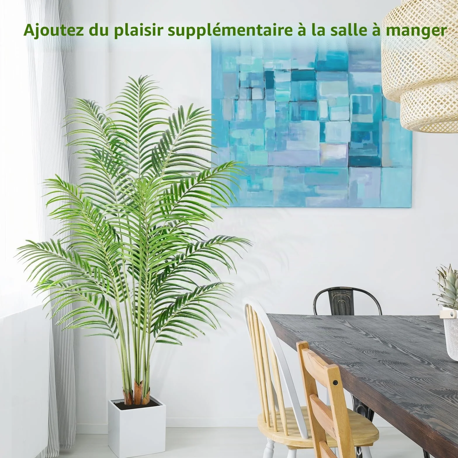 Sztuczna Palma Areca 180cm Fikus Plastikowy Roślina Dekoracyjna