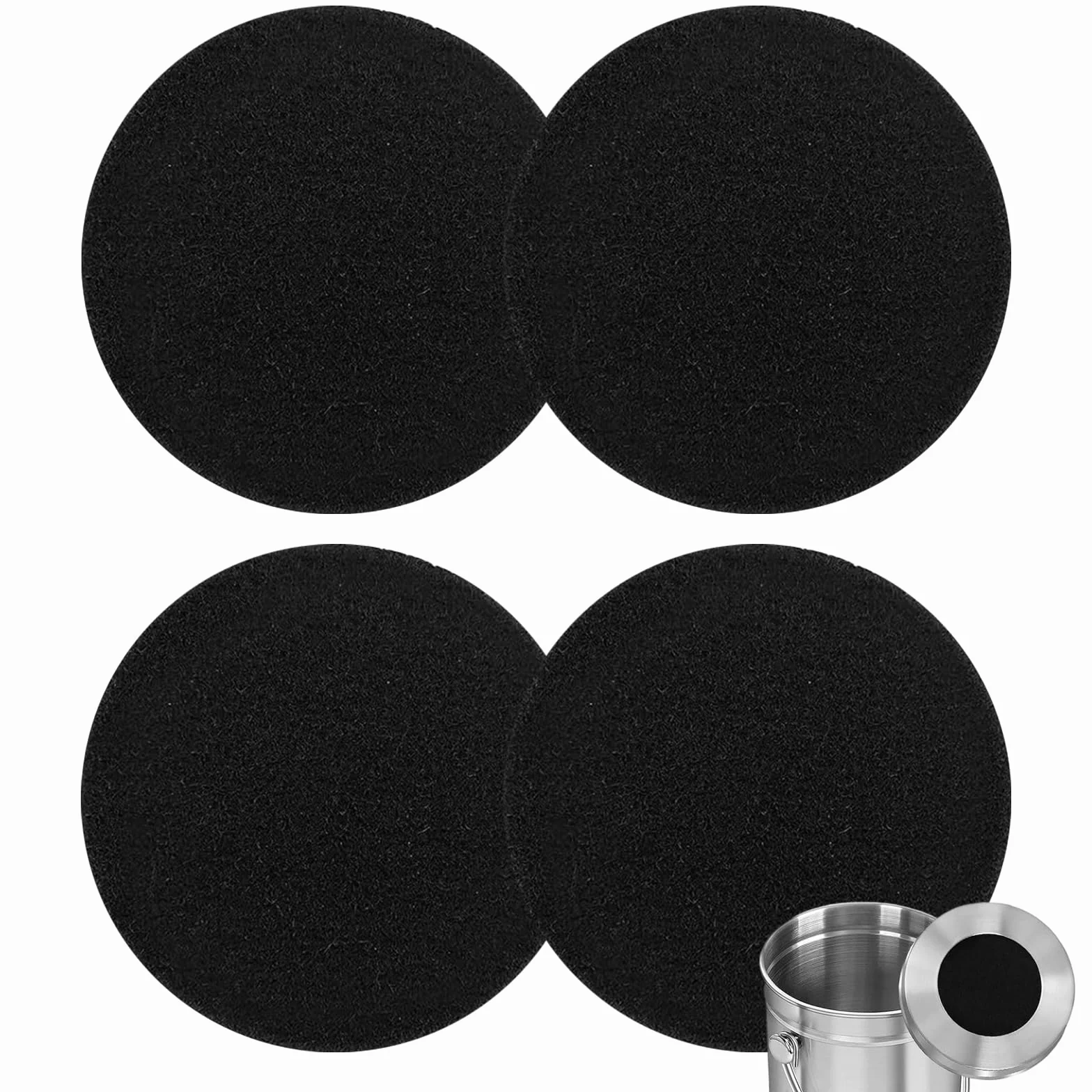 Filtres Compost Ronds à Charbon Actif Anti-Odeur 17 cm Lot de 4 Pièces