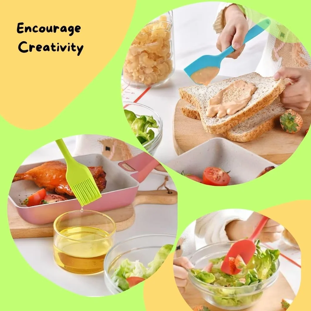 Ustensiles de Cuisine Enfant 31 Pièces - Kit Pâtisserie Sécurisé Montessori - Cadeau Éducatif 3-5 Ans
