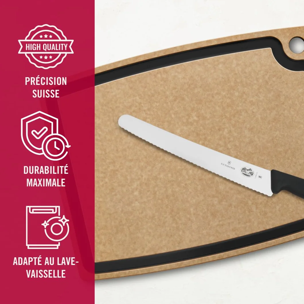 Victorinox Fibrox Couteau à pâtisserie denté 26 cm Inox Noir