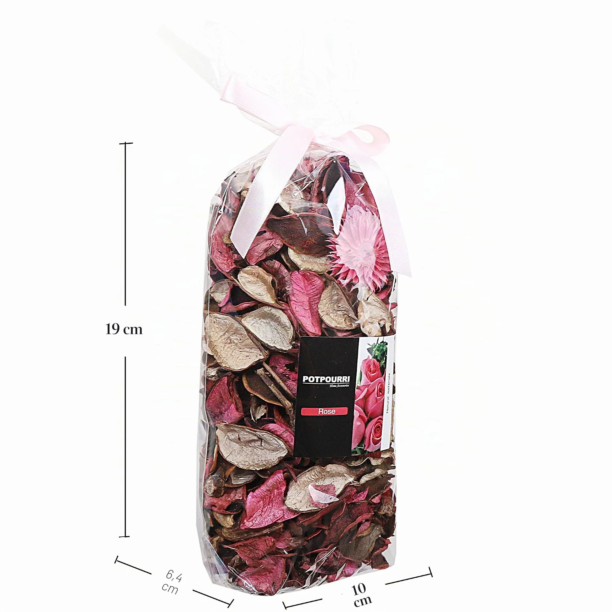 Qingbei Rina Pot Pourri Parfumé Naturel 240g Décoration Maison Centre de Table Arome Rose Frais