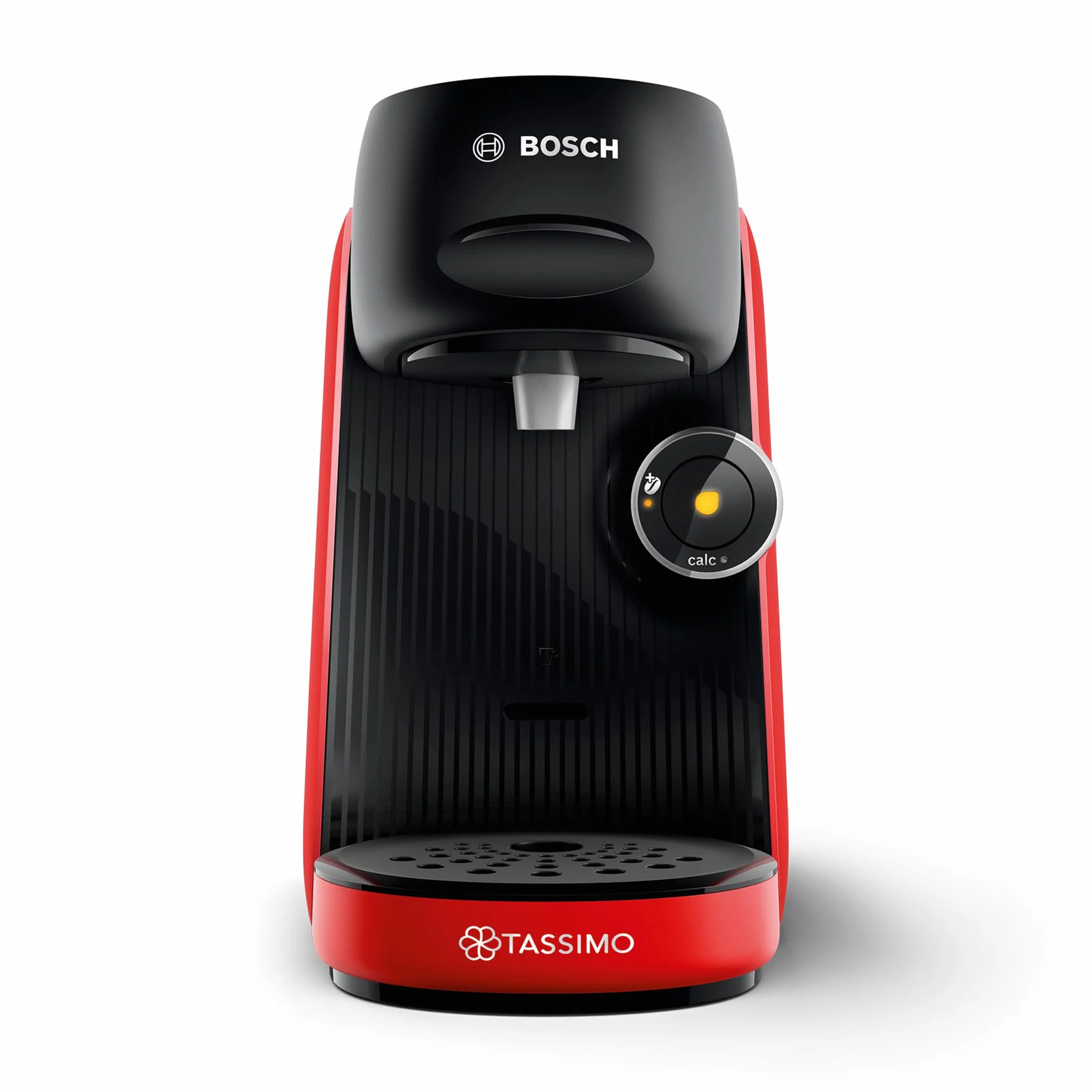 Bosch Tassimo Finesse TAS163E Machine à café multi-boissons, 70 boissons chaudes, IntensityBoost, cafétière à dosettes, rouge