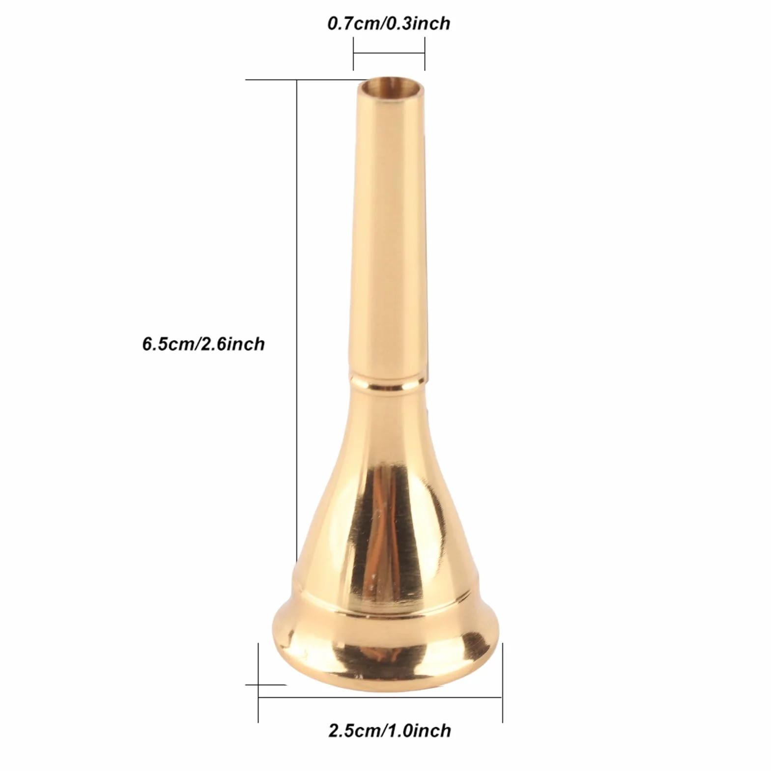Embouchure de cor en laiton, pièce de rechange pour cor
