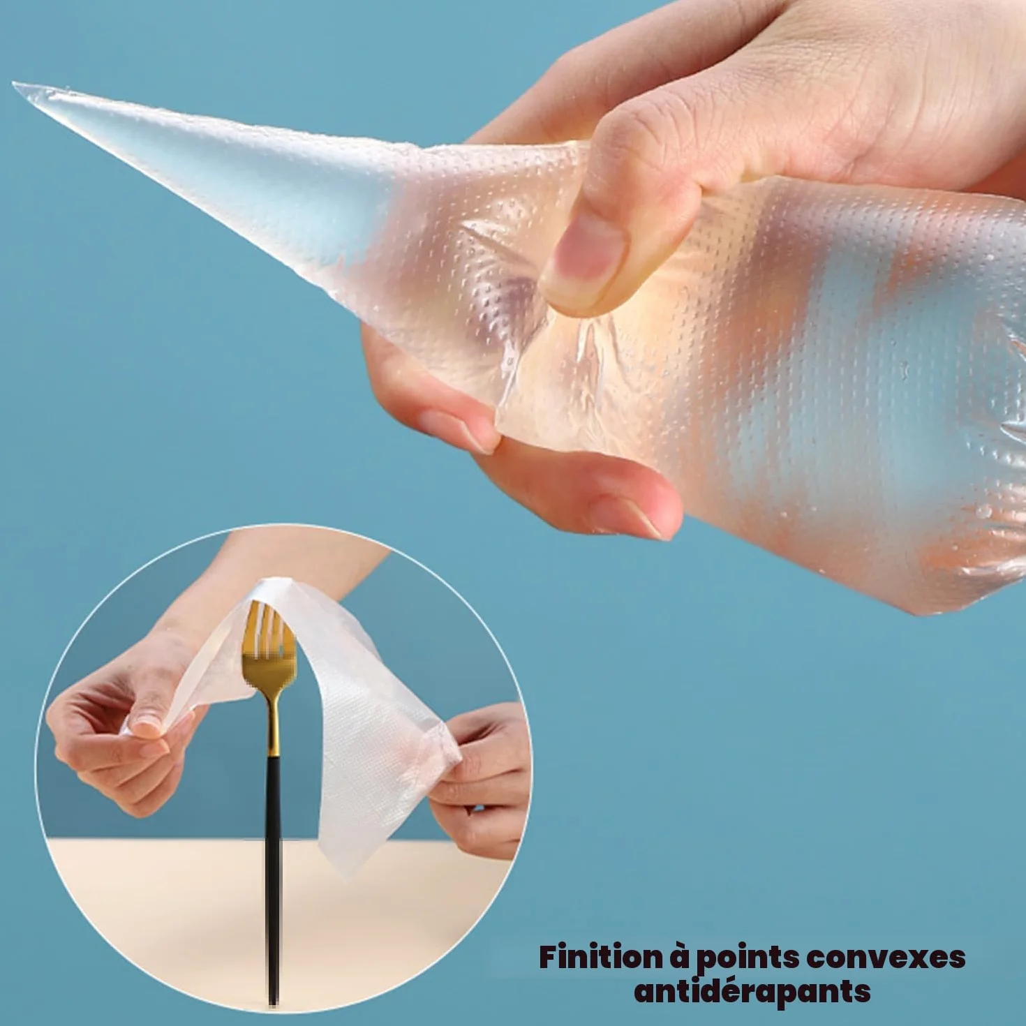 Poches à Douille Jetables Professionnelles pour Pâtisserie - Lot de 100