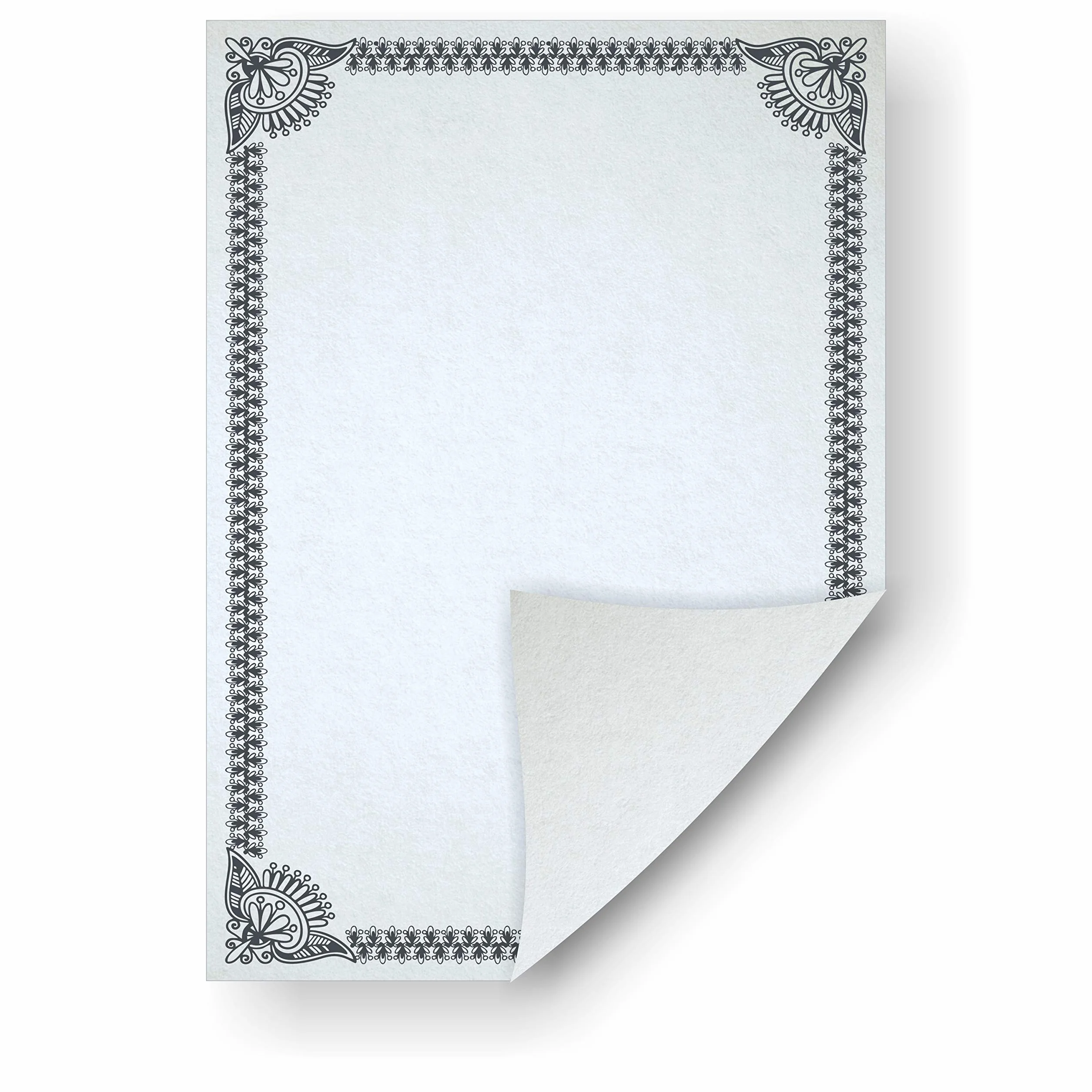 Feuilles cartonnées pour diplôme Format A4 Grammage 120g Recto/Verso Lot de 10