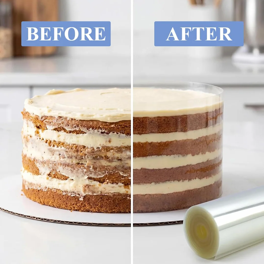 Rhodoid Patisserie Rouleaux Transparent 20cm x 10m Feuille Acétate Réutilisable pour Gâteaux