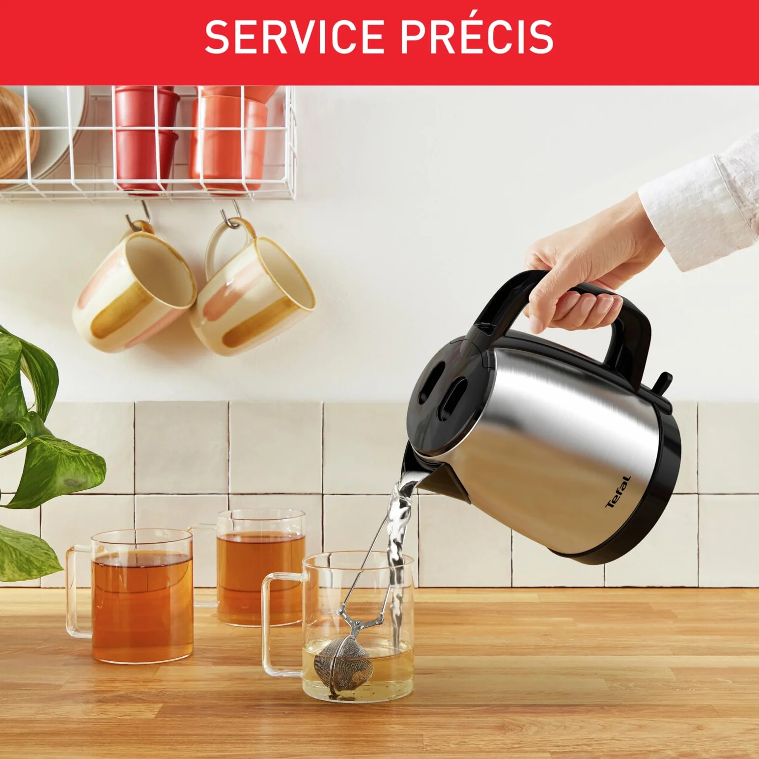 TEFAL Bouilloire Inox 1,7L sans fil KI150D10
