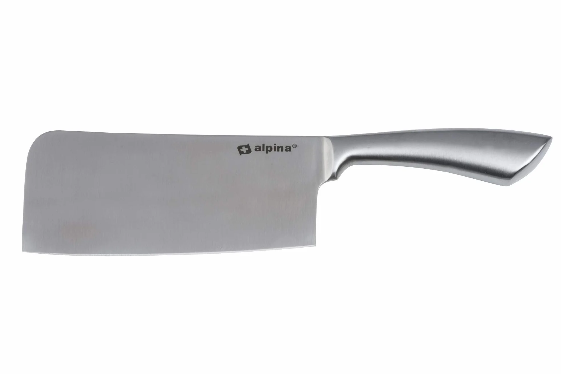 Alpina Couperet acier inoxydable 18 cm découpe viande herbes légumes