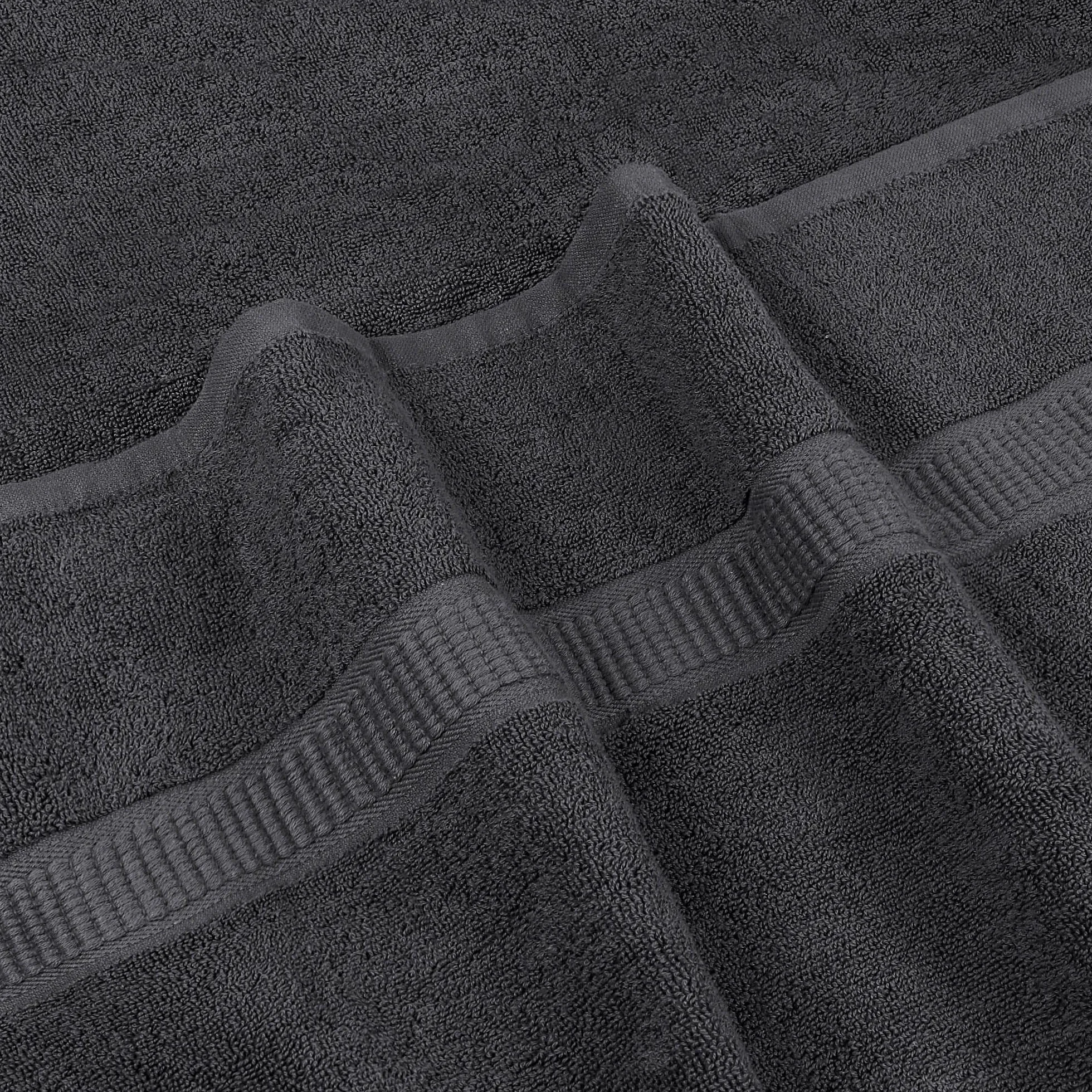 Utopia Towels Drap de Bain géant 2 pièces 100% Coton filé à Anneaux 90 x 180 cm Gris