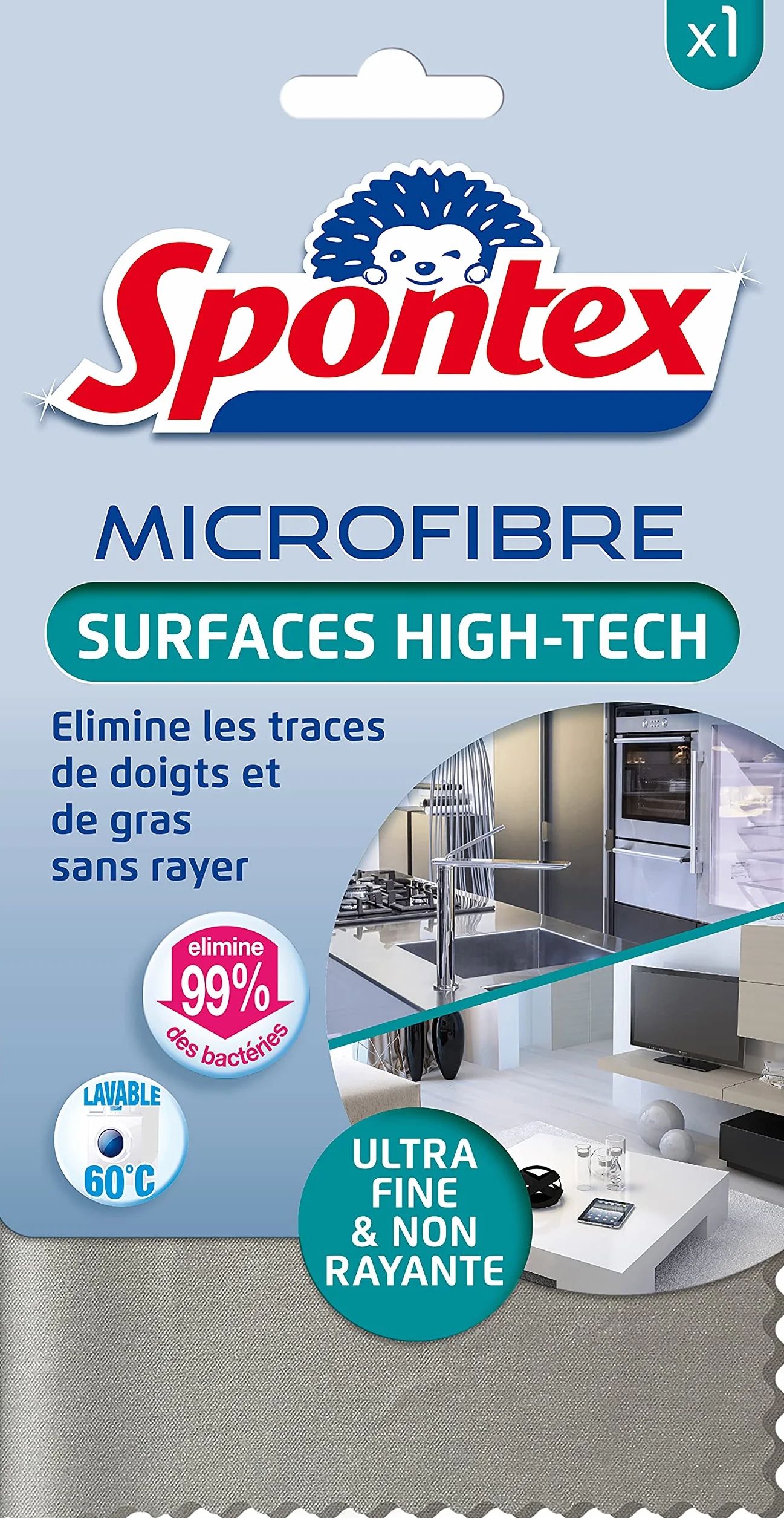 SPONTEX Microfibre Surfaces High Tech Ultra fine Non rayante