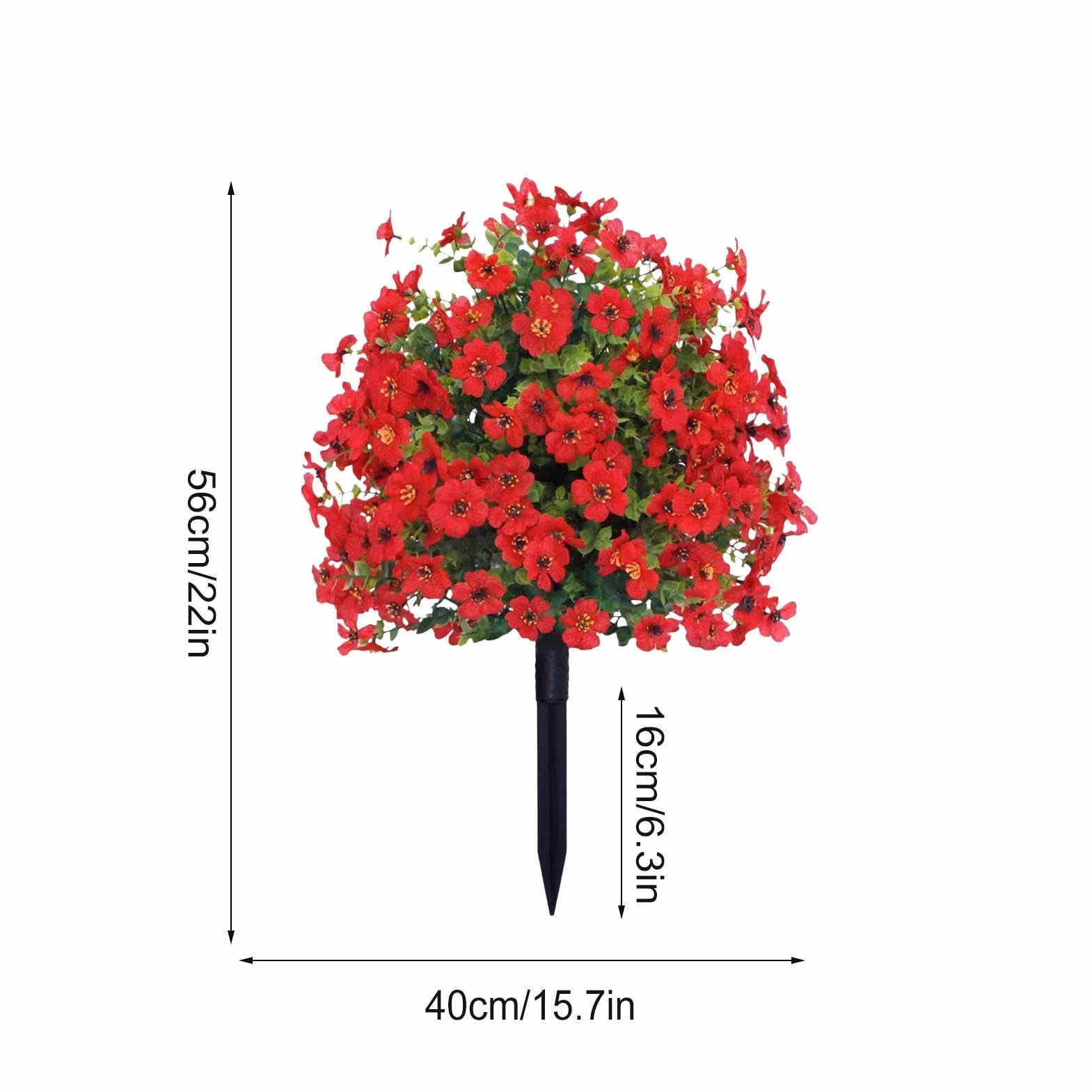 Arbustes Artificiels pour Extérieur - Boule Topiaire Réaliste à Pointes - Factices pour Jardin