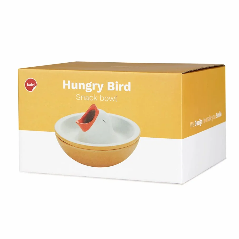 Balvi Bol apéritif Hungry Bird avec compartiment pour coques noix