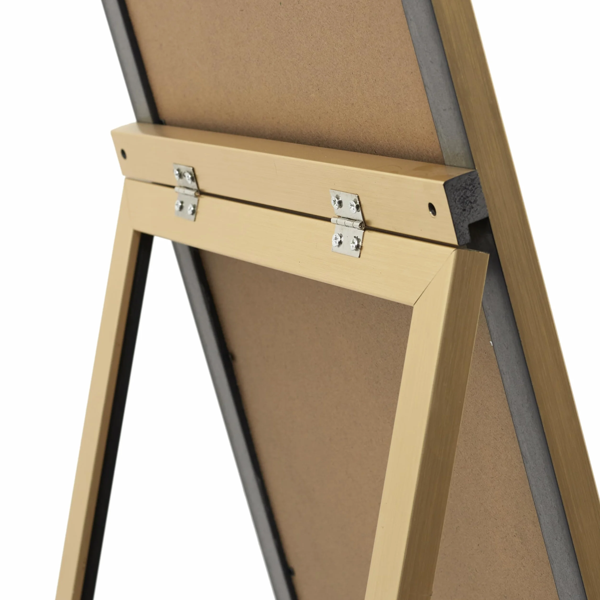 Miroir sur Pied Doré 124 cm, Design Raffiné pour Salon, Chambre ou Bureau