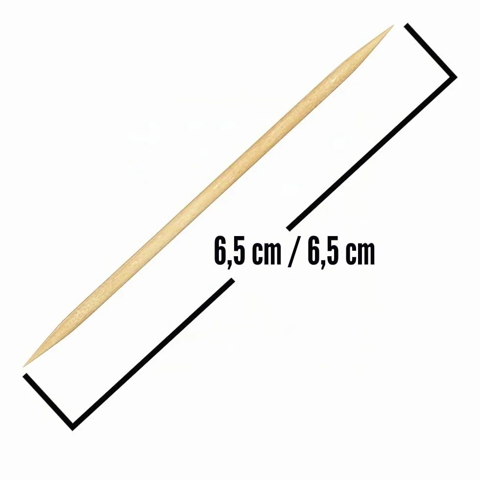 Cure-Dents en Bambou 1000 Pièces à Double Pointe - Bâtonnets Bois pour Apéritif Cocktail et Hygiène