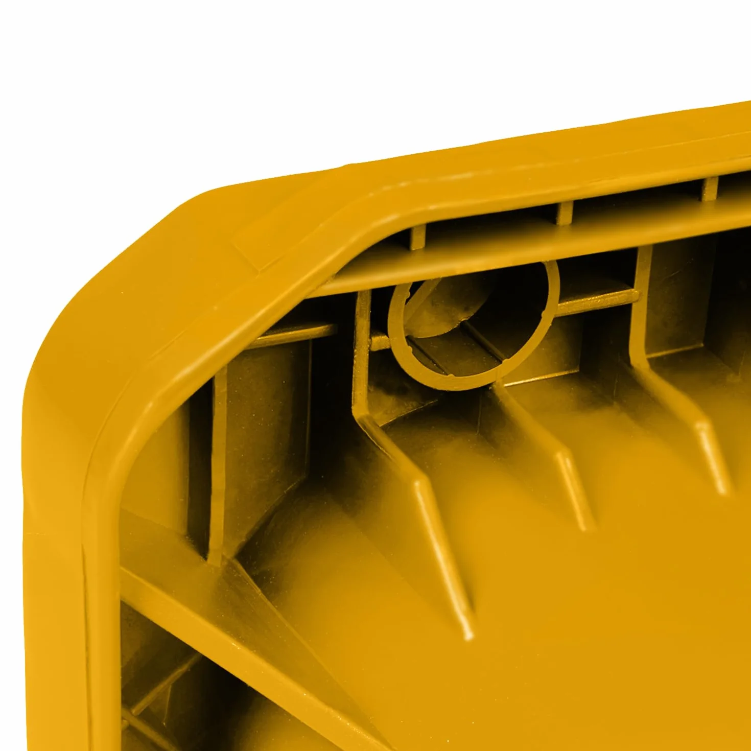 JESTIC Poubelle à roulettes 120 Litres Jaune Tri Selectif Garage XXL