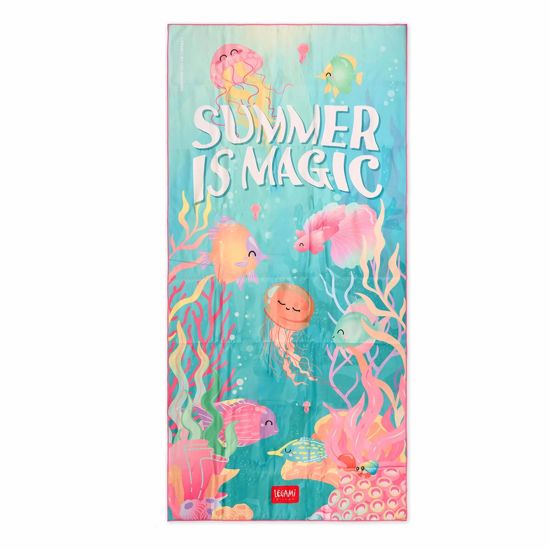 Legami Serviette de Plage Microfibre Anti-Sable Séchage Rapide Absorbante 85 x 180 cm