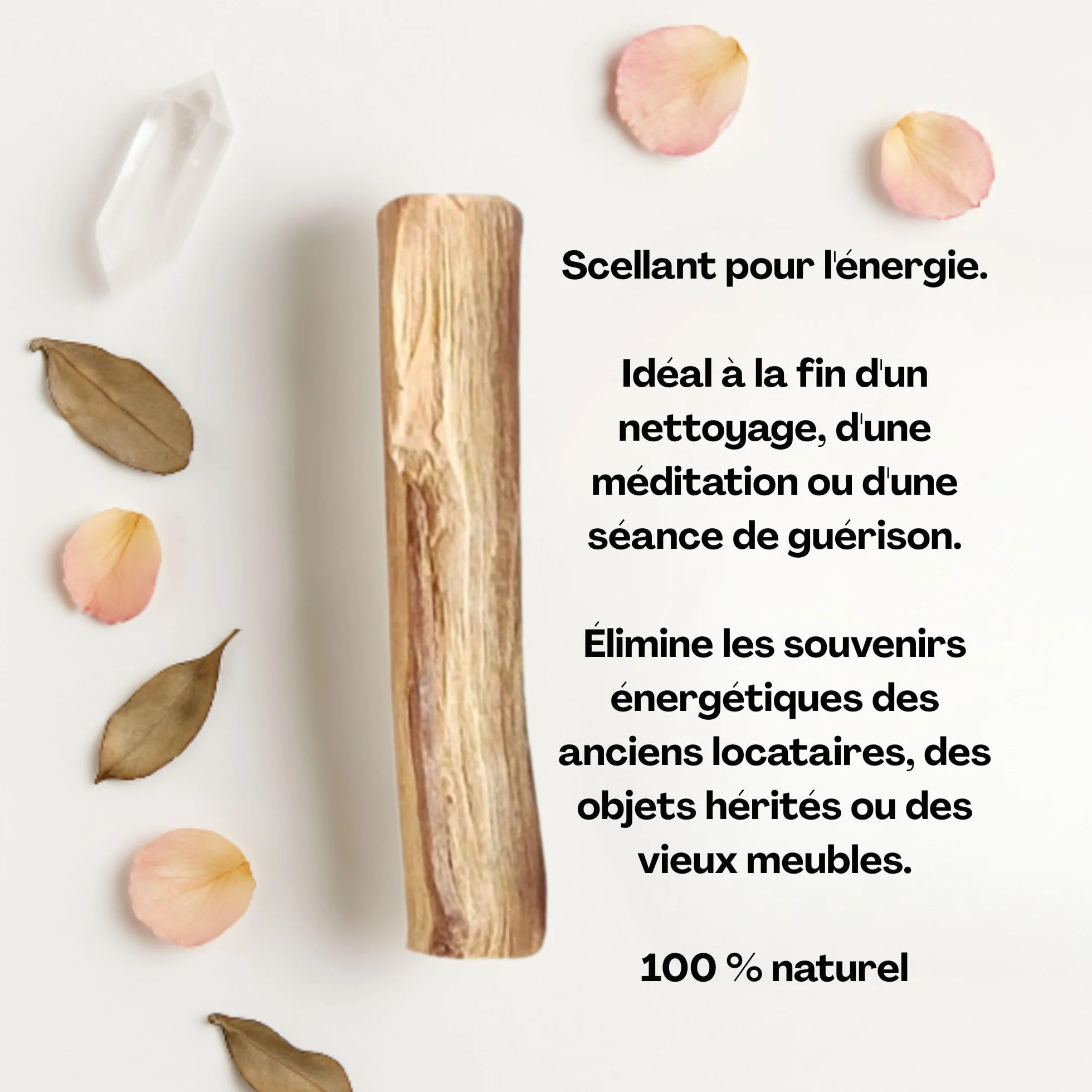 Sauge Blanche à brûler Palo Santo Nettoyage énergétique Maison Bâtonnets d'Encens Artisanaux Aromathérapie