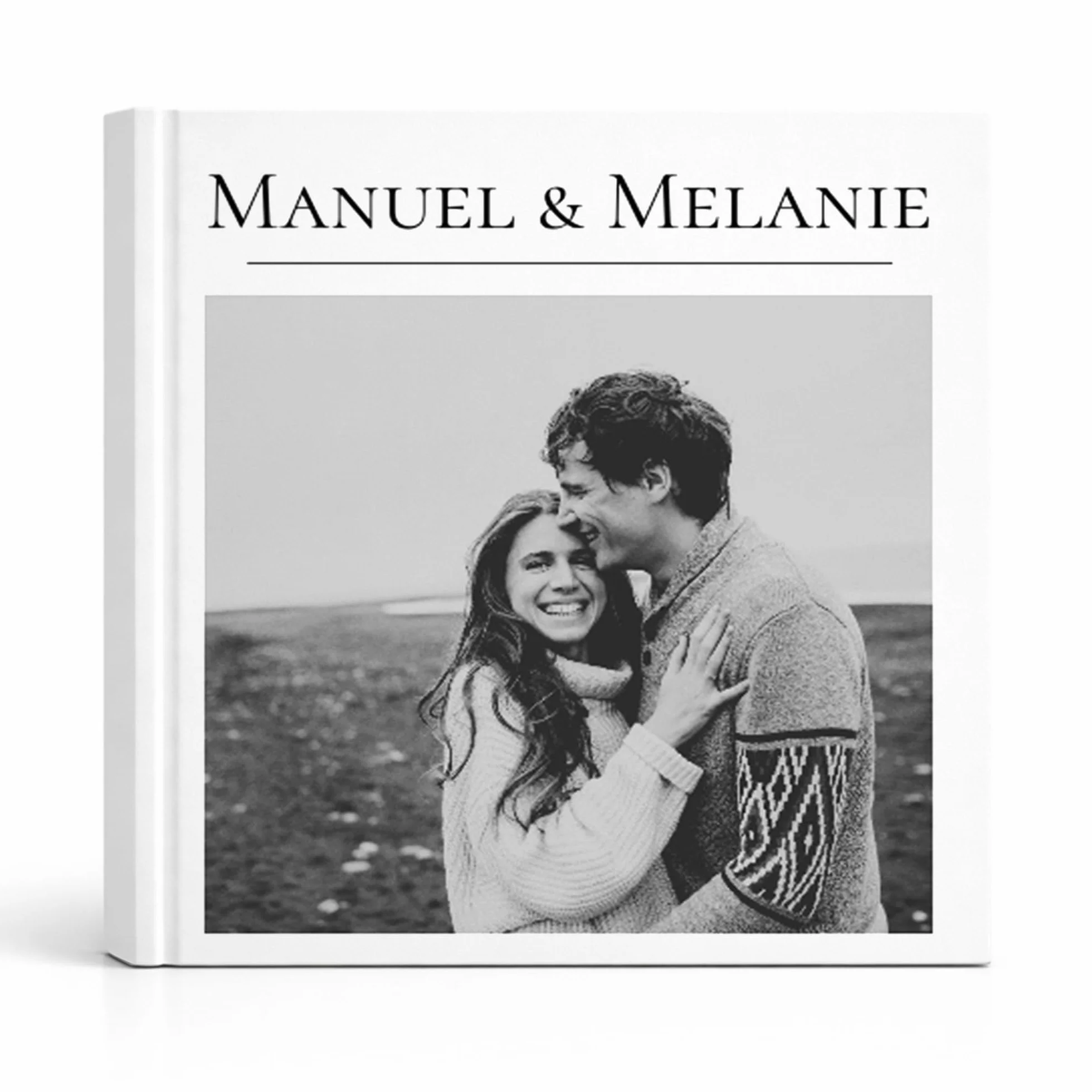 Livre d’or mariage personnalisé avec photo – Album invités élégant avec prénoms – Livre souvenir réception pages lignées (60 pages)