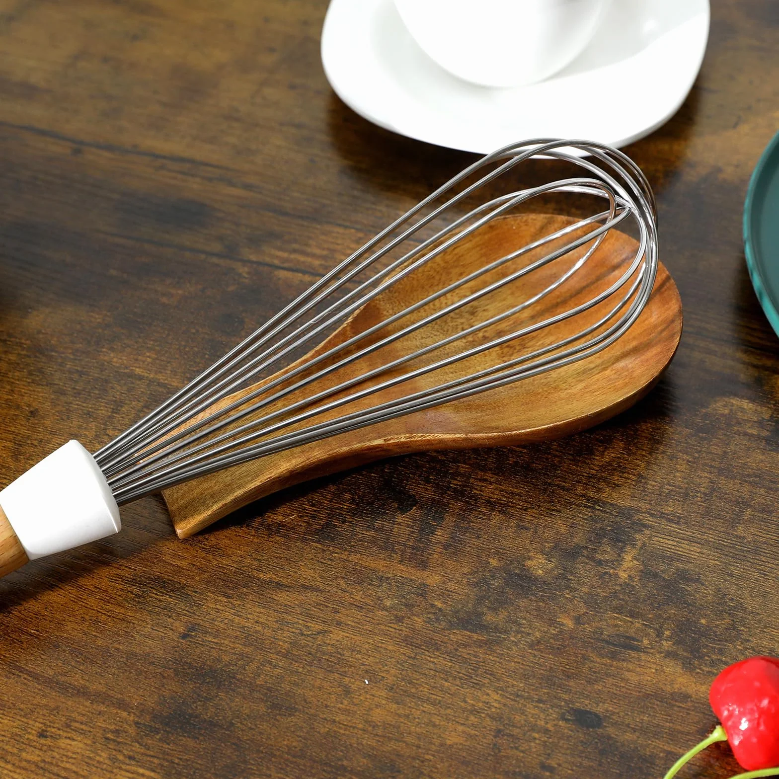 Repose cuillère en bois pour cuisine, ustensiles de cuisine longue