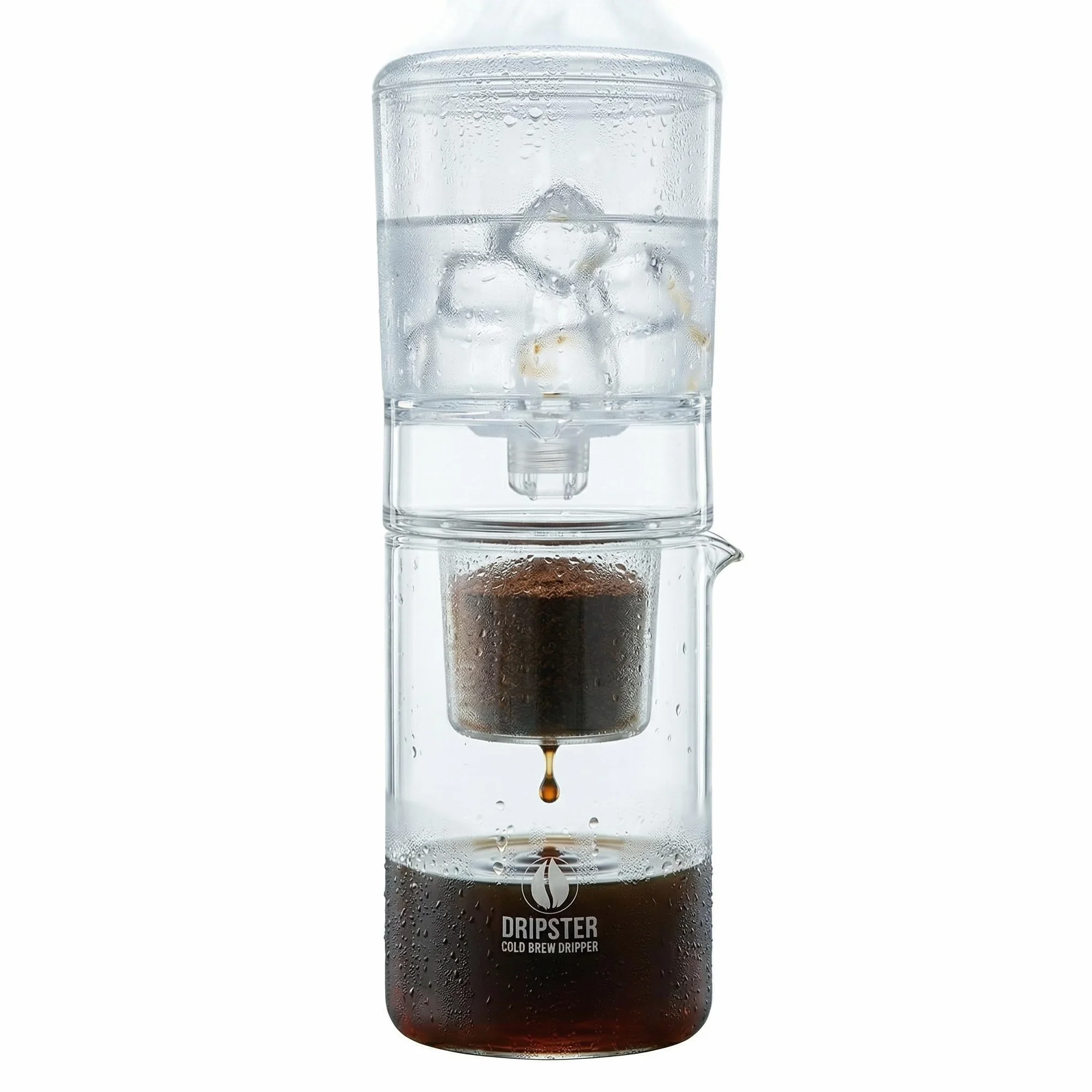DRIPSTER Cold Brew Dripper 2 en 1 Cafetière à café froide 600 ml 4 tasses