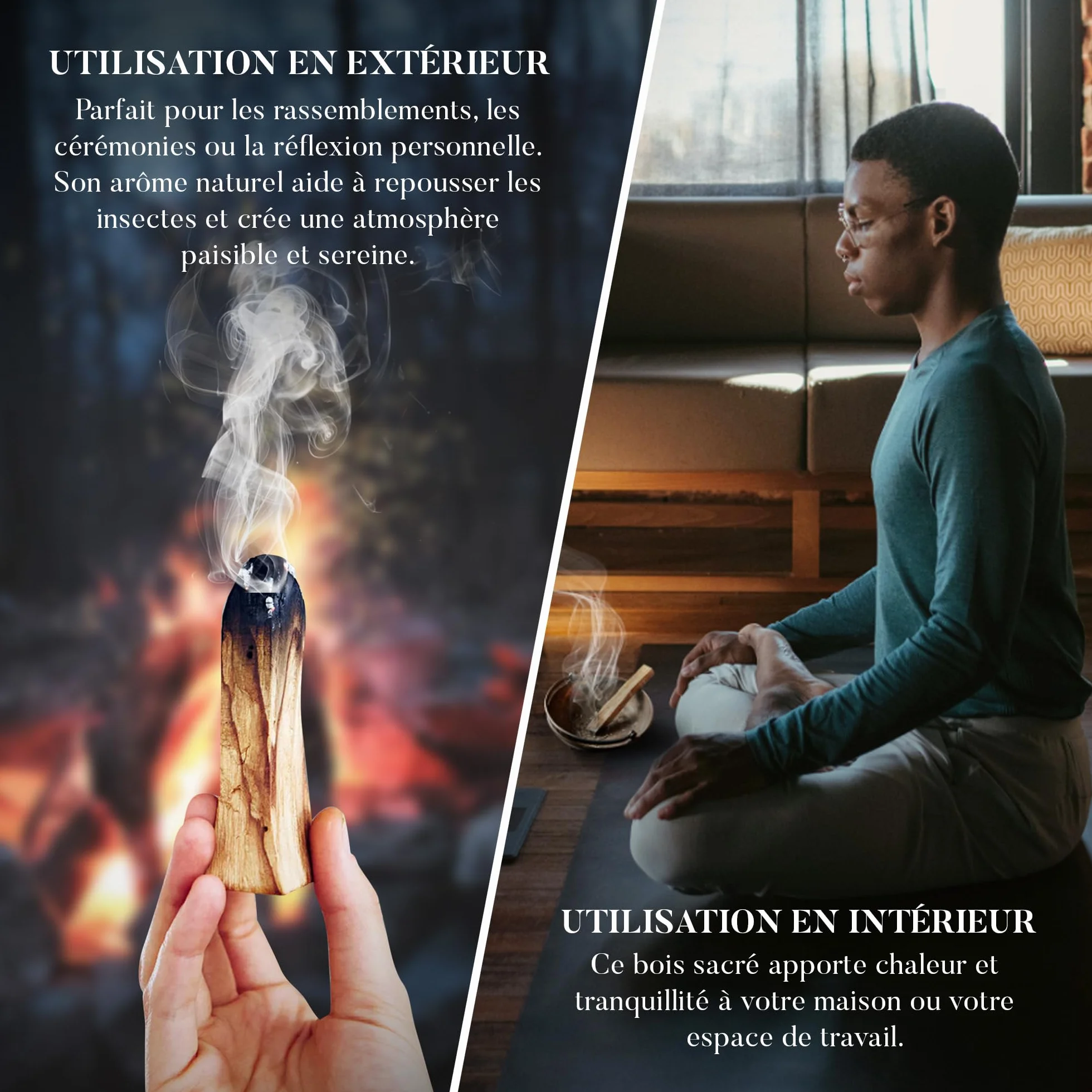 Bois de Palo Santo XL 100gr (9-13 pc) Naturel d'Amérique du Sud Purification Relaxation