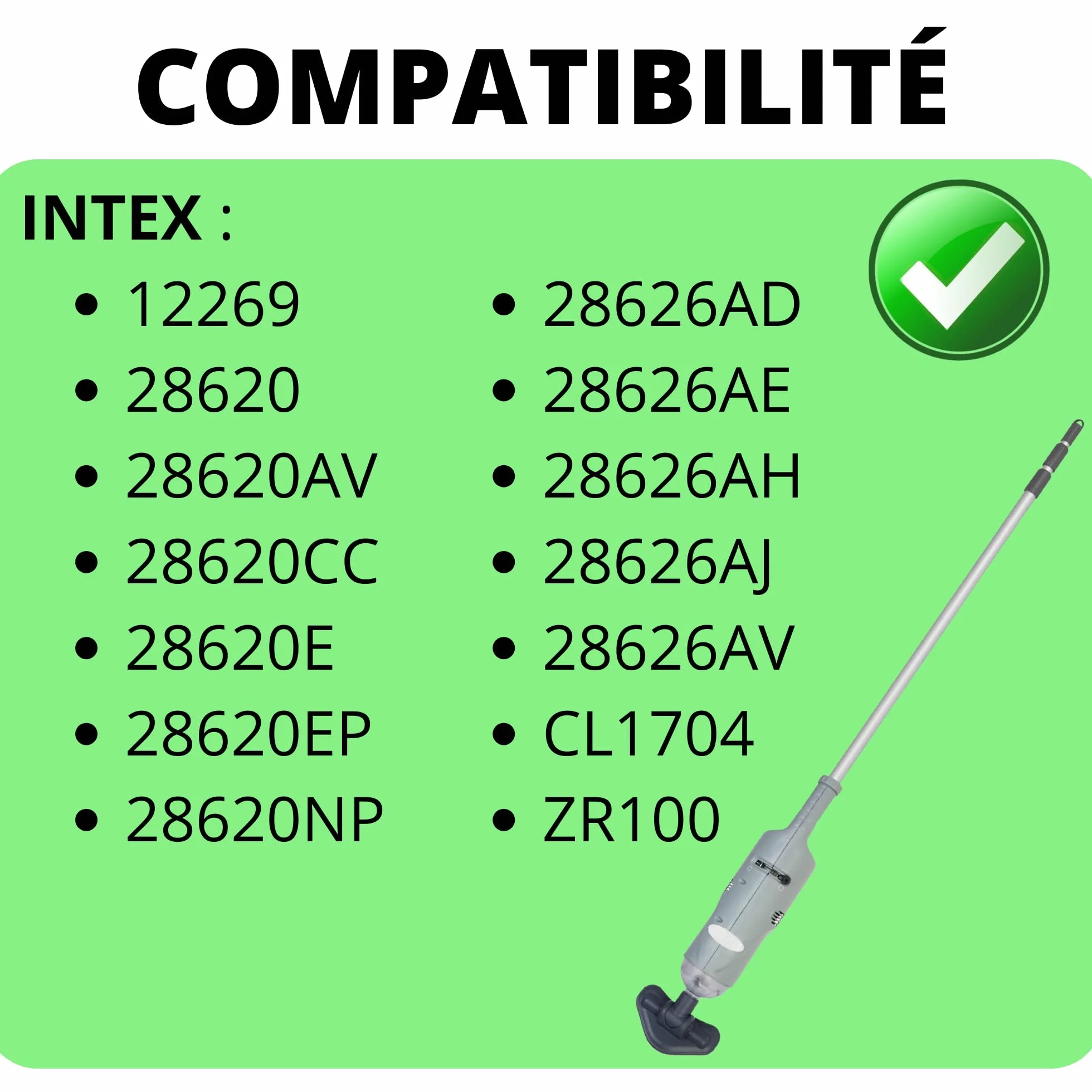 Câble 5V Compatible Intex 28620 Remplacement Aspirateur Piscine