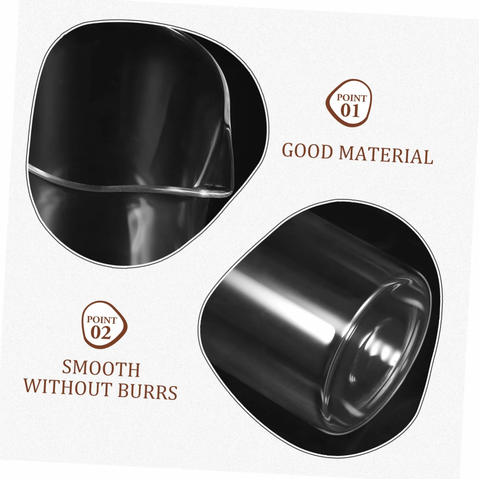 VOSAREA Tasse de Rechange pour Cafetière à Piston 350ml en Verre Bec Verseur
