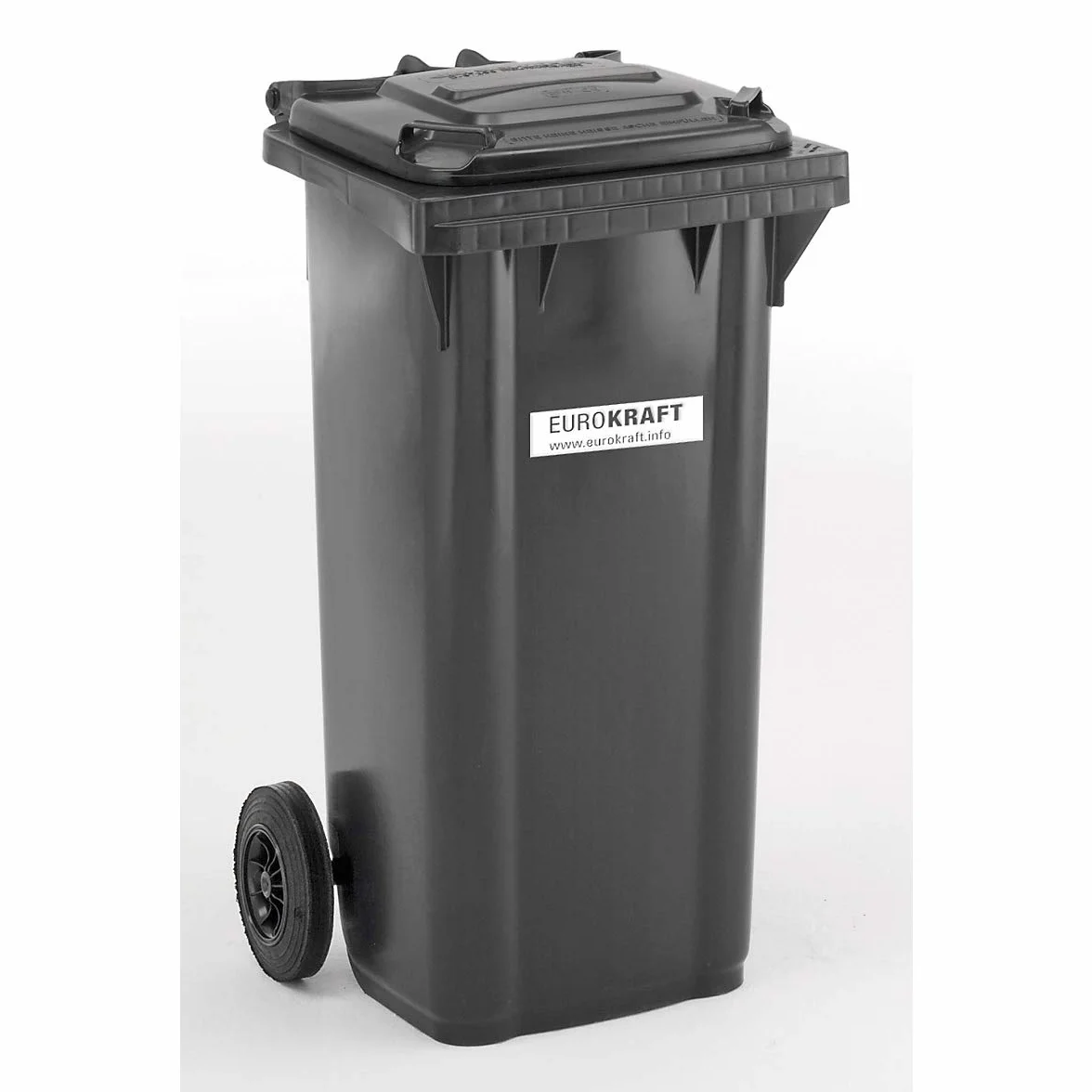 Eurokraft Pro Poubelle plastique DIN EN 840 120 L 505x1005x555 mm vert
