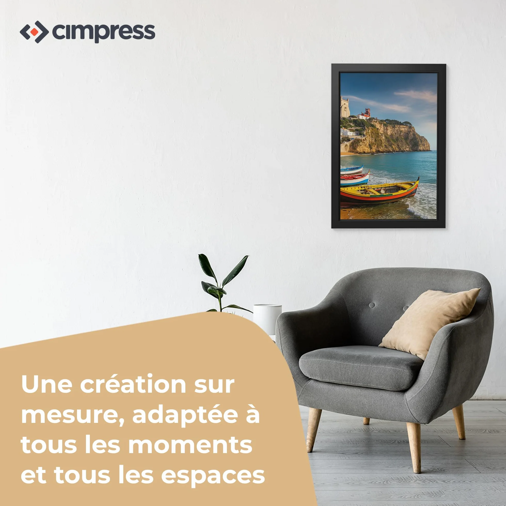 Cimpress Tableau sur Toile Personnalisé 20×30 cm Décoration Murale Moderne