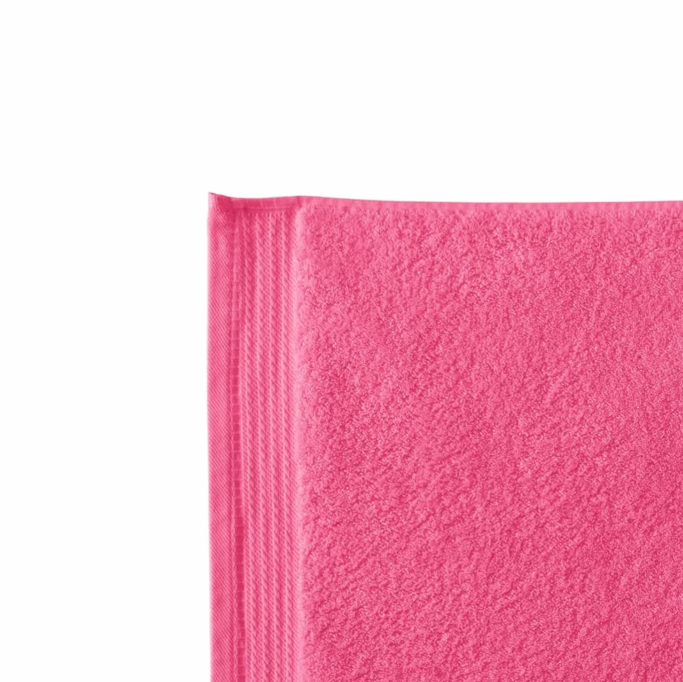 Grandes Serviettes de Bain 70x140 cm 100% Coton 600 Grammes Fraise
