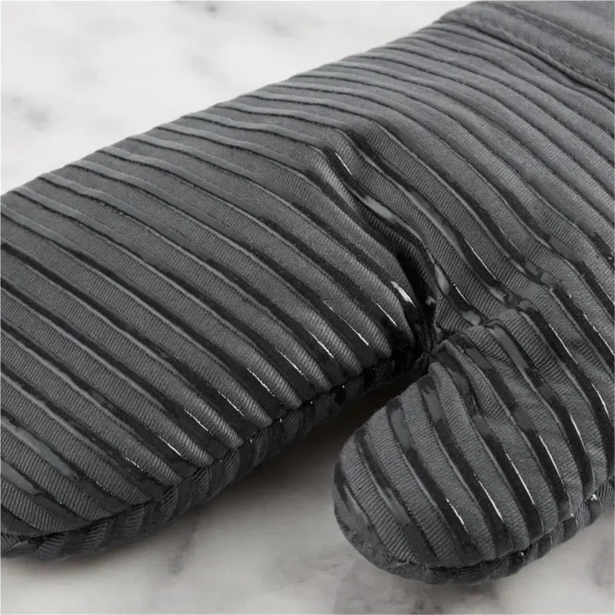 Gants De Four Gant de four matelassé en coton éponge, manique résistant à la chaleur, 16"x26", 7"x13" et 7"x10", gris Pour La Cuisson