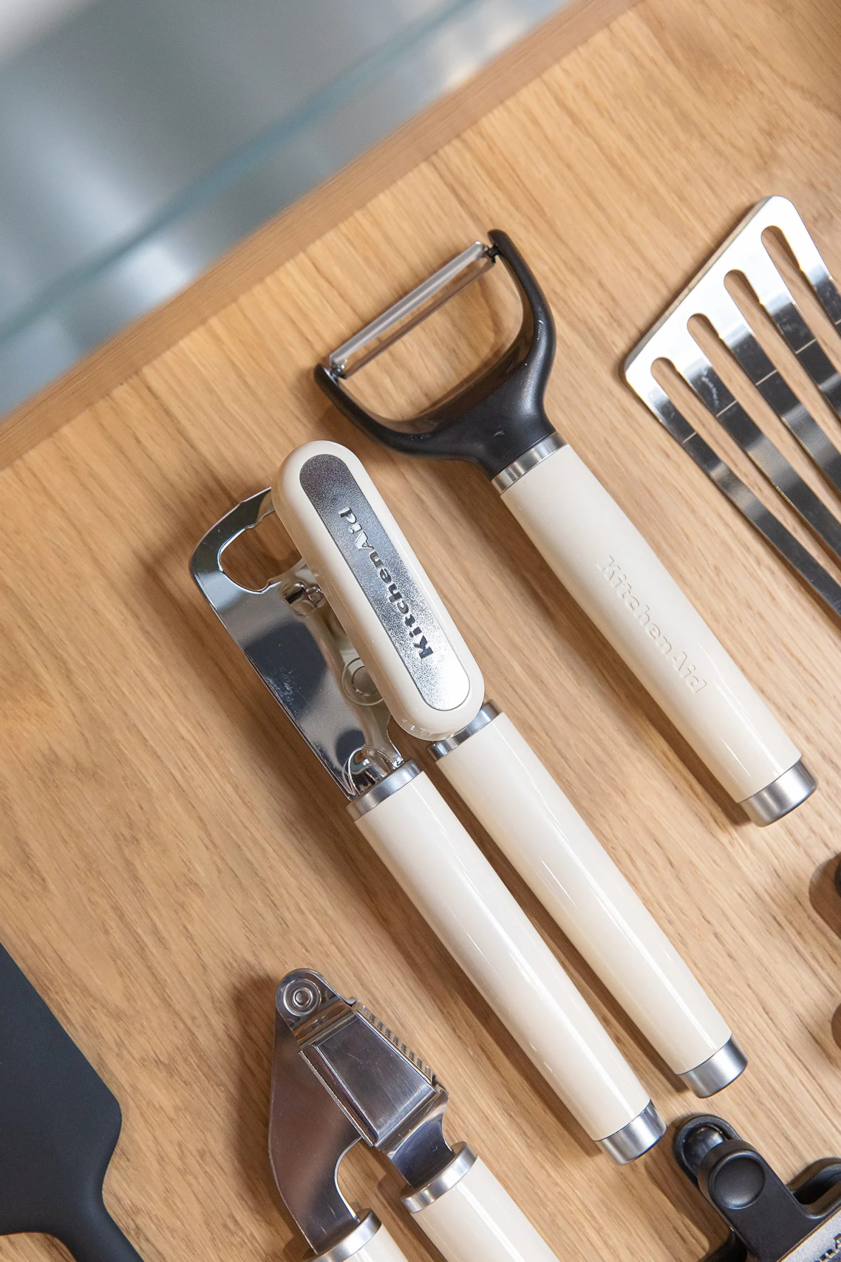 KitchenAid Ouvre-boîte Décapsuleur Acier Inoxydable Crème